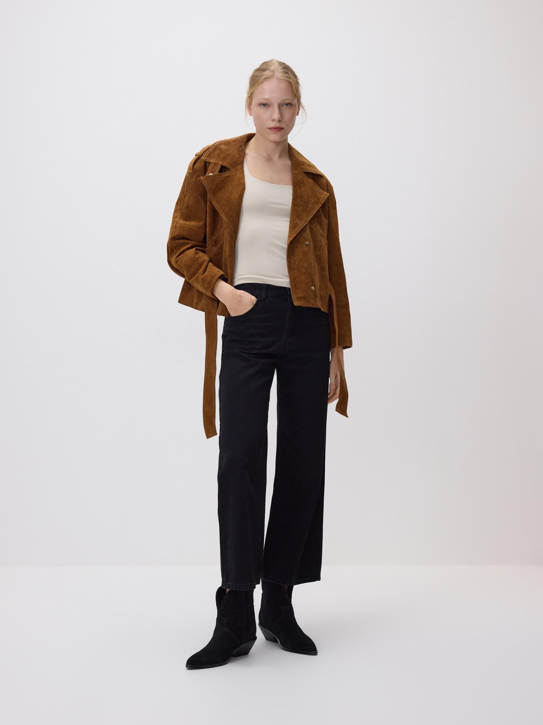Beige Plain Top, Beige, large image number 1