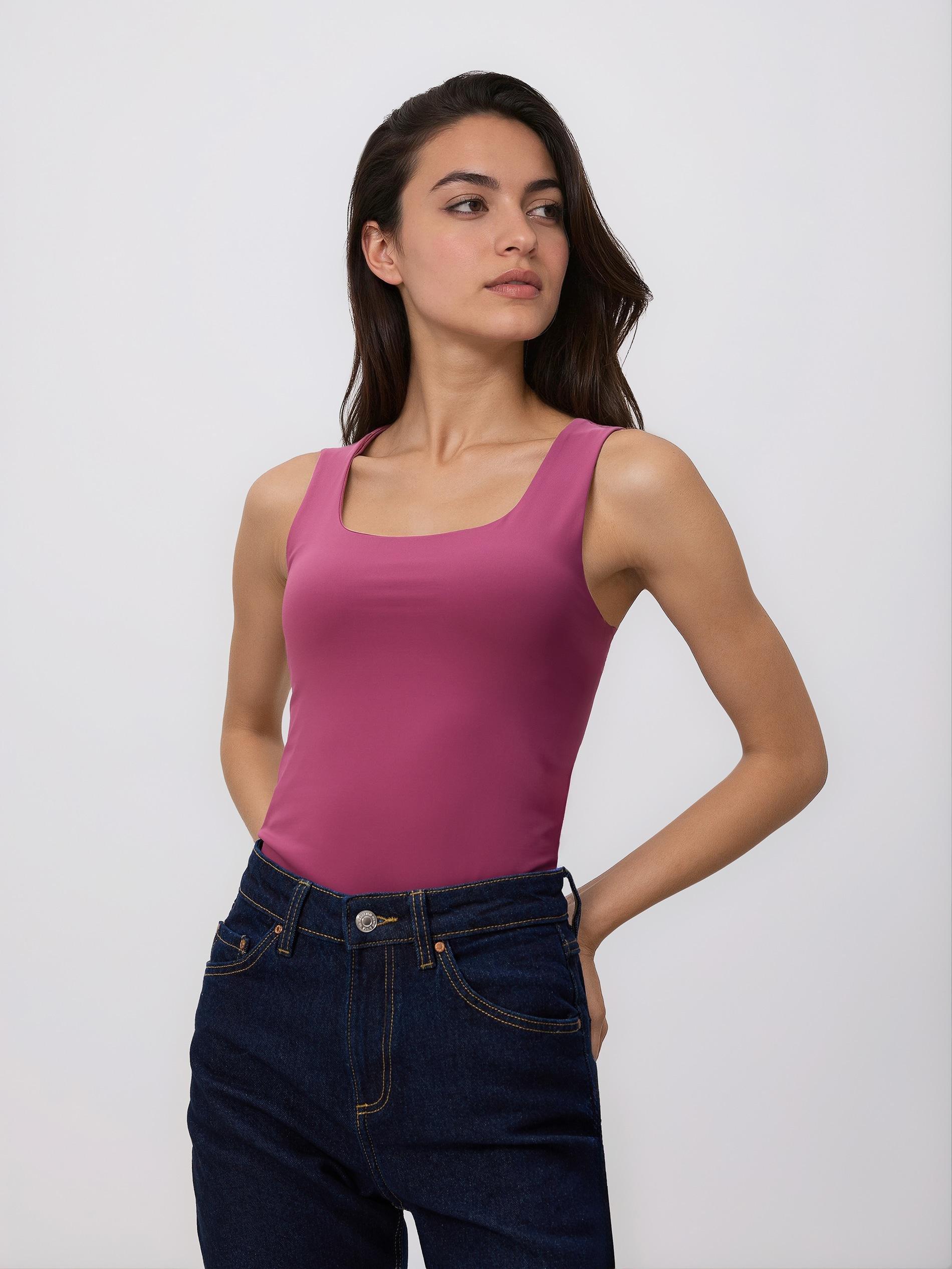 Pink Plain Top, Purple, large image number 0
