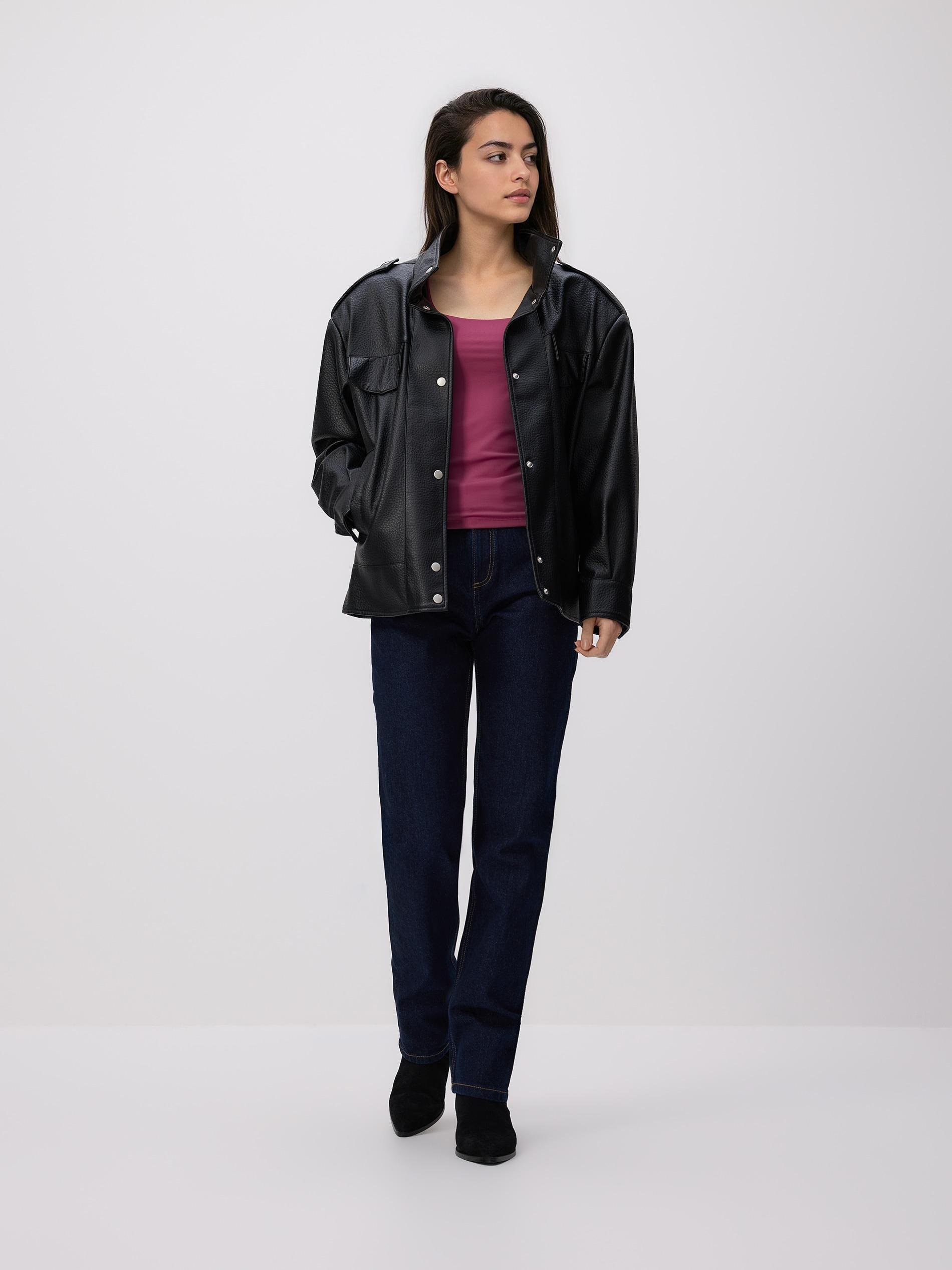 Pink Plain Top, Purple, large image number 1