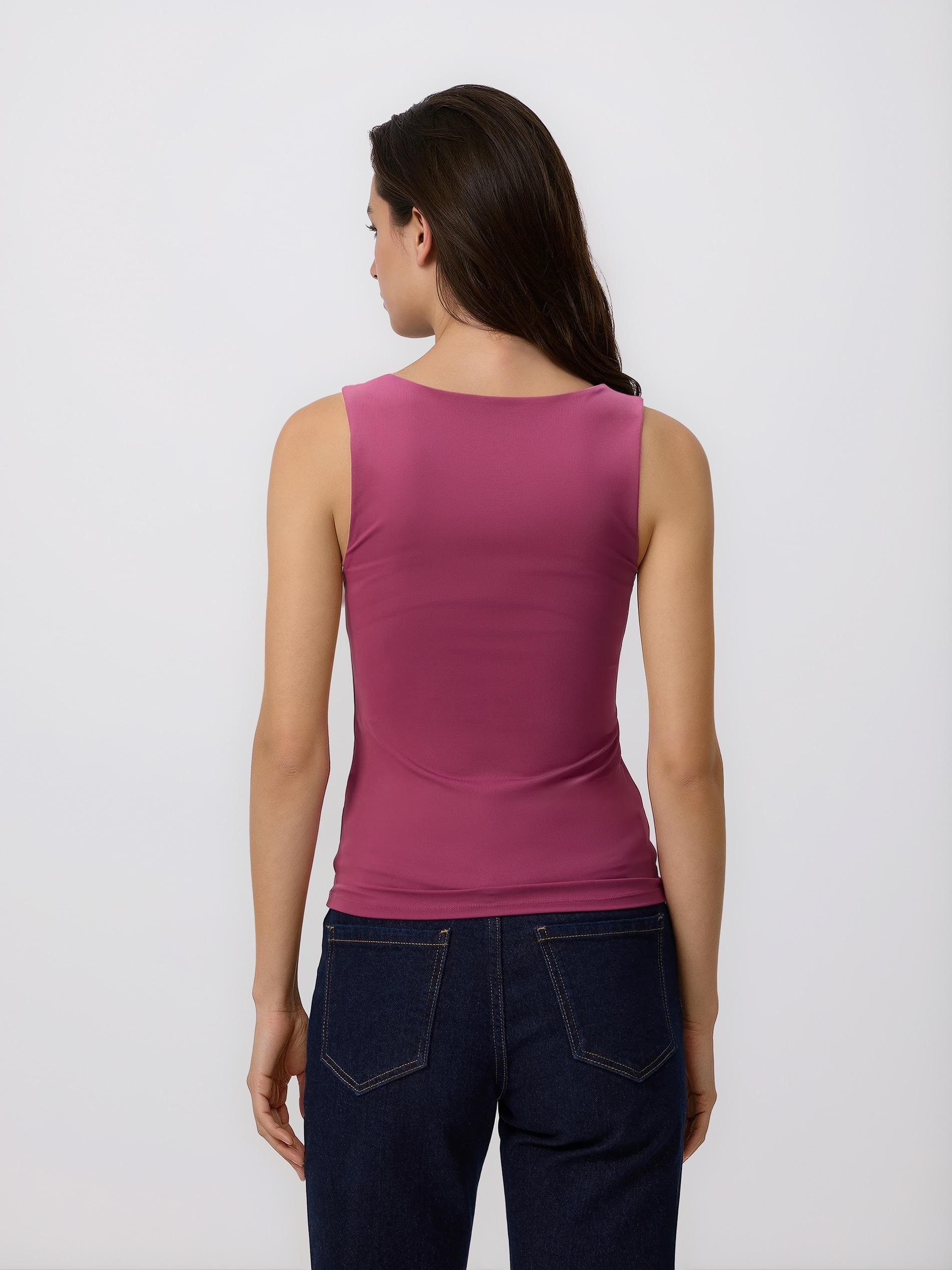 Pink Plain Top, Purple, large image number 2