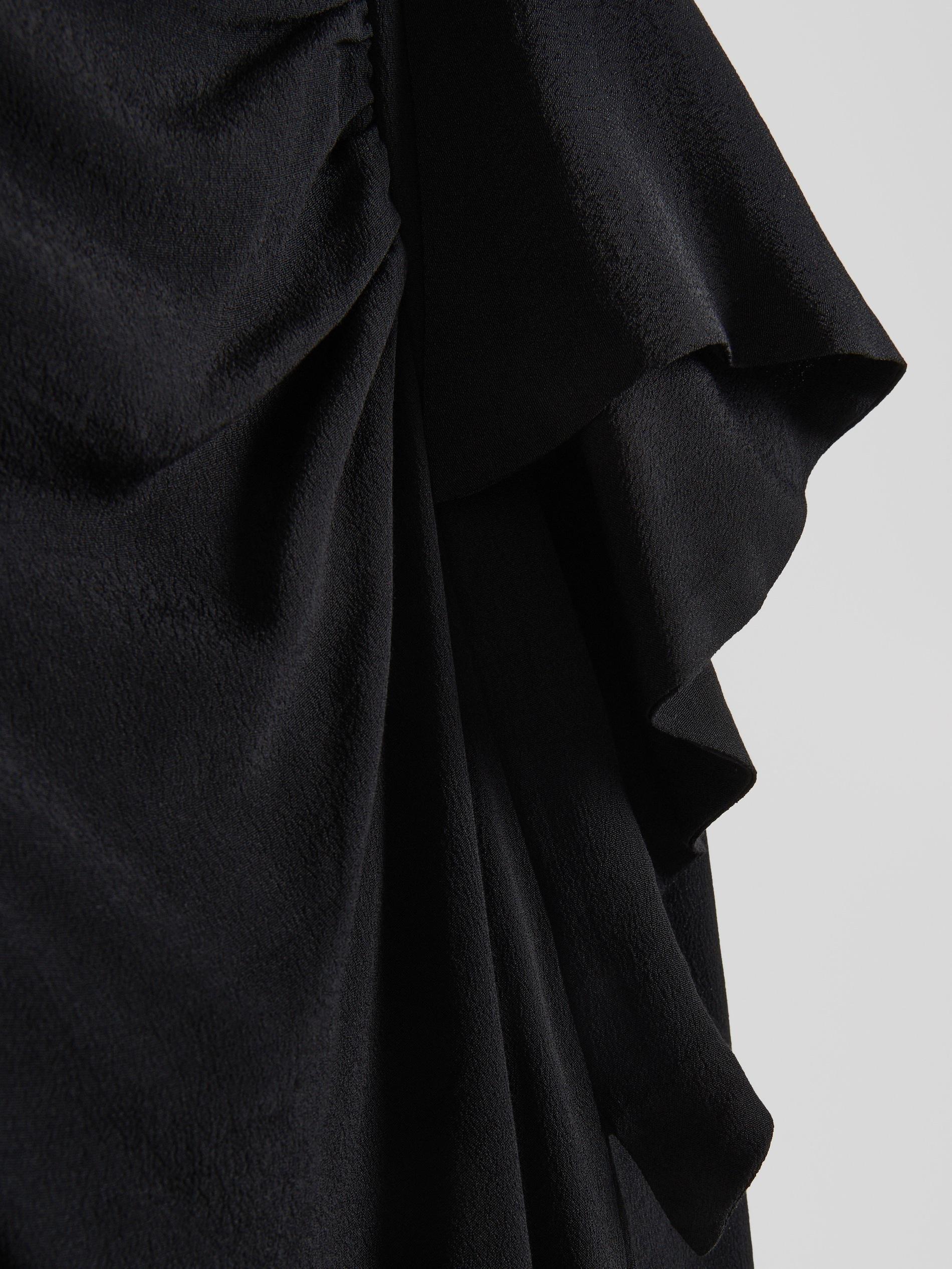 Black Maxi Skirt With Ruffle Hem, , large image number 10
