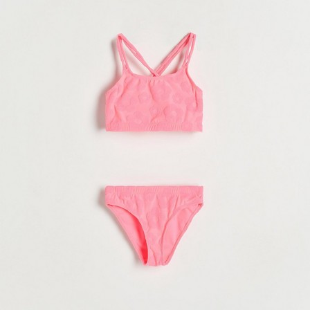 Reserved - Pink Floral Two Piece Swimsuit