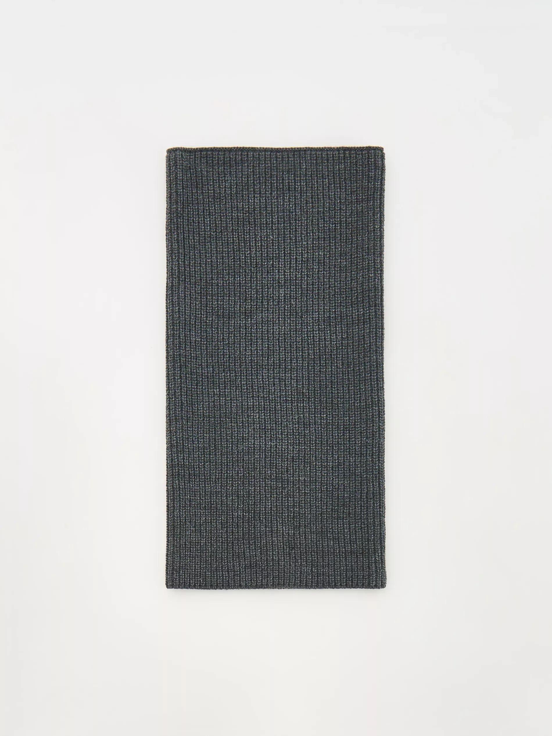 Grey Simple Tube Scarf, Grey, large image number 1