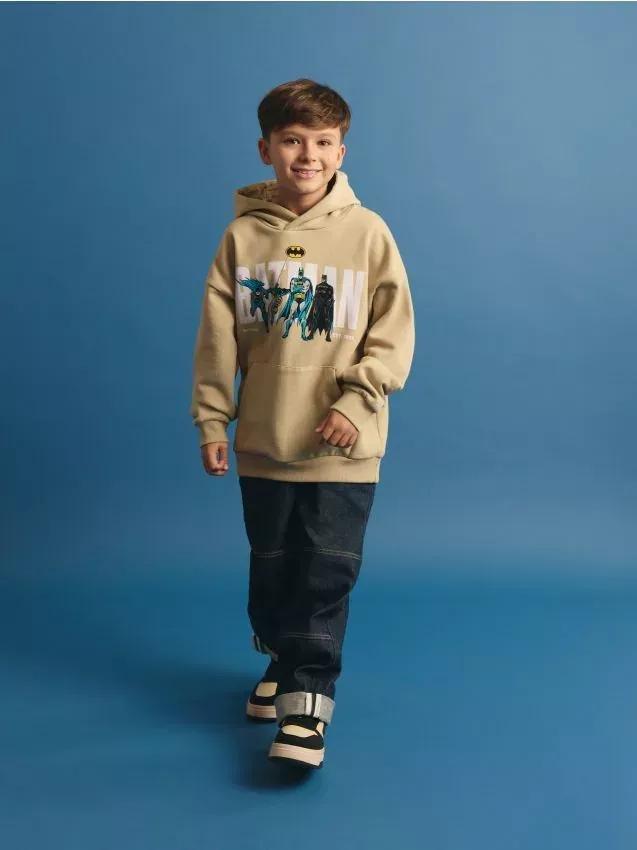 BEIGE Batman sweatshirt, Beige, medium
