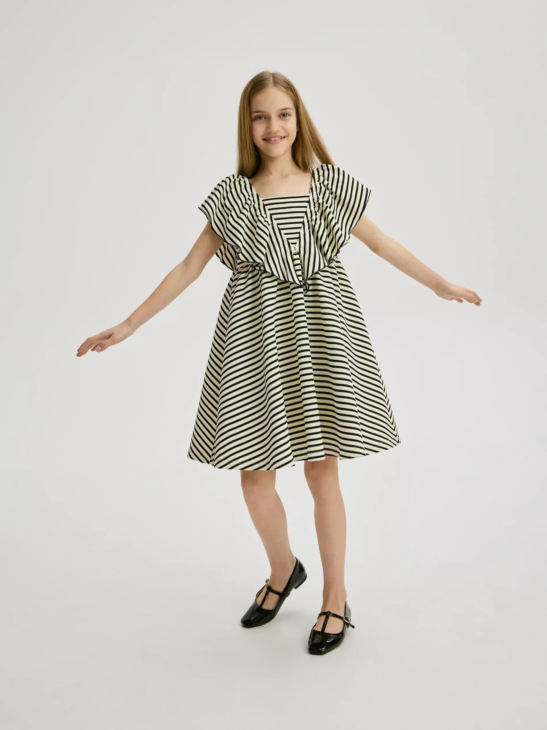 Multicolour Striped Dress, , large image number 0