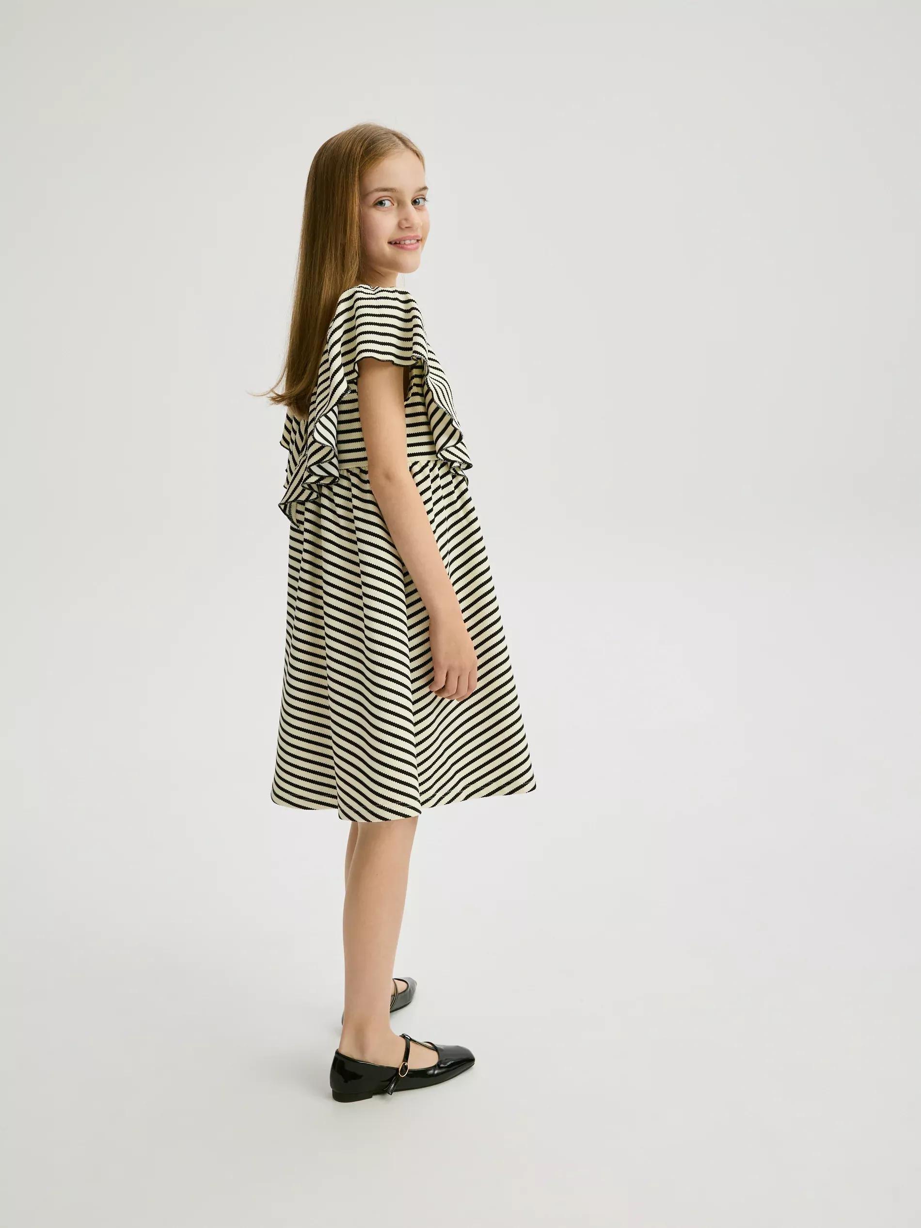 Multicolour Striped Dress, , large image number 4