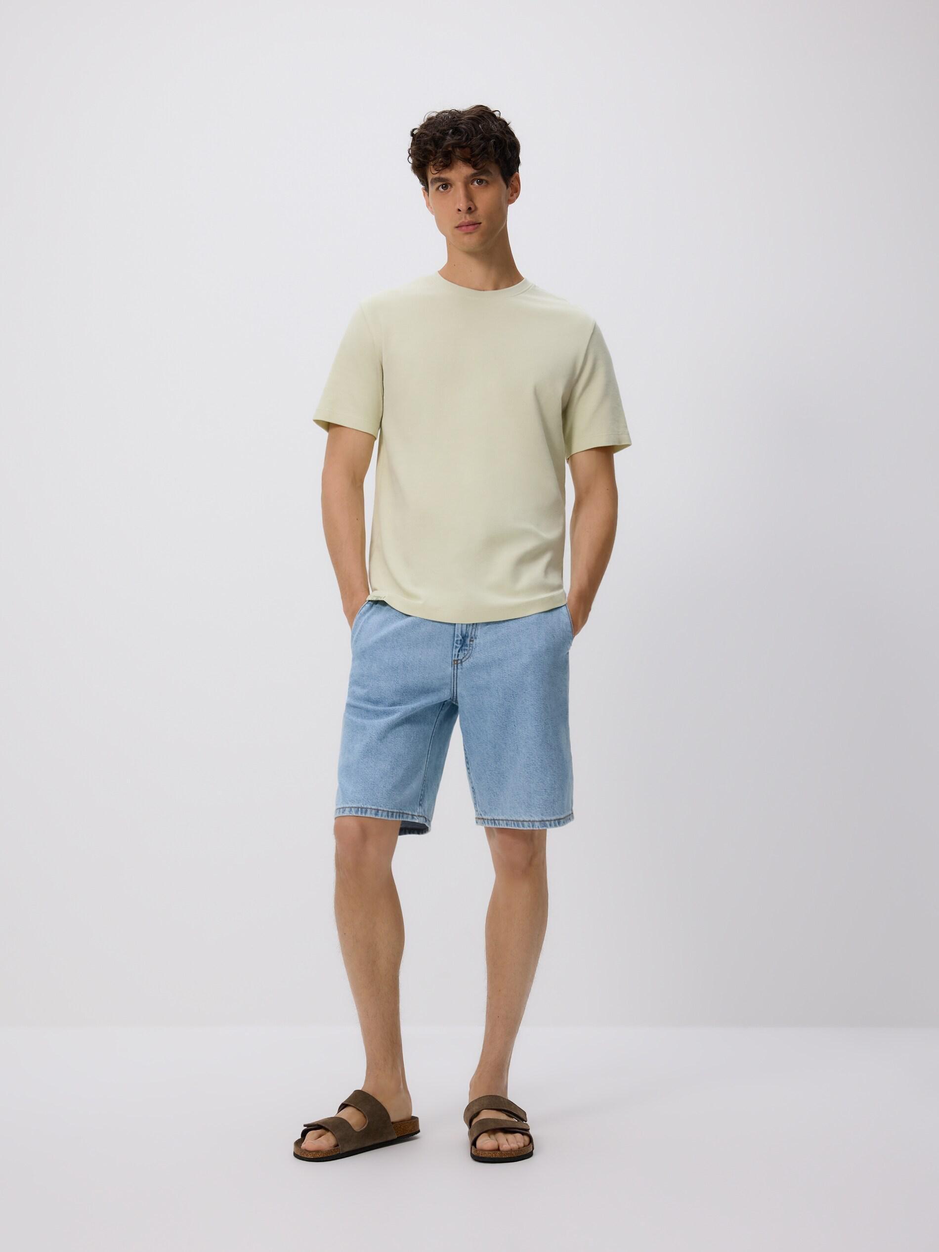 Green Regular Fit Structural Fabric T-Shirt, Green, large image number 0