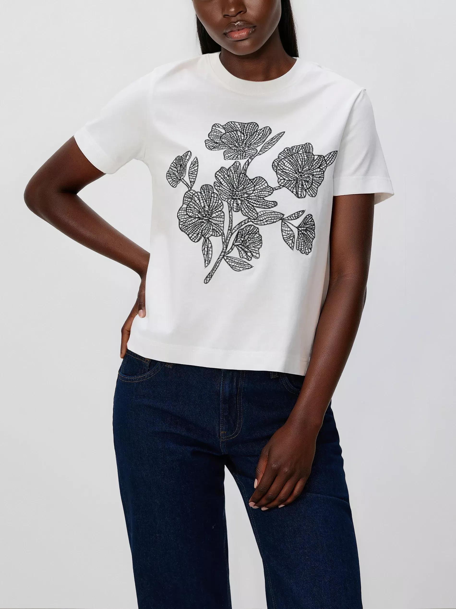 White T-Shirt, White, large image number 1