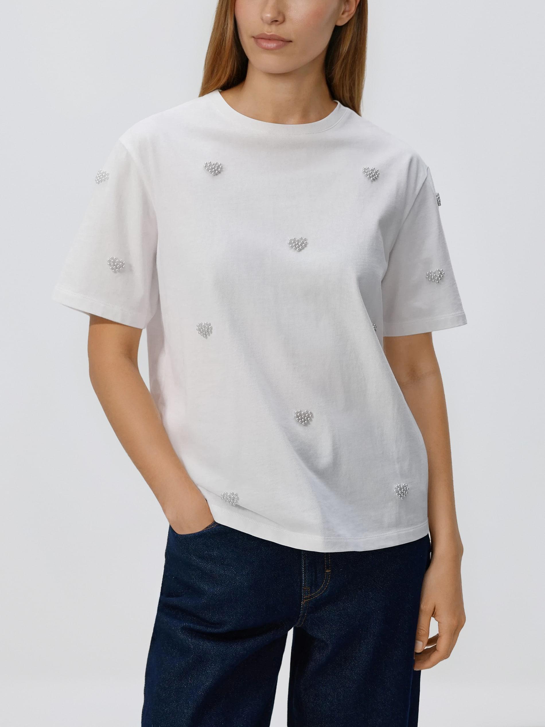 LADIES` T-SHIR T WHITE, White, medium