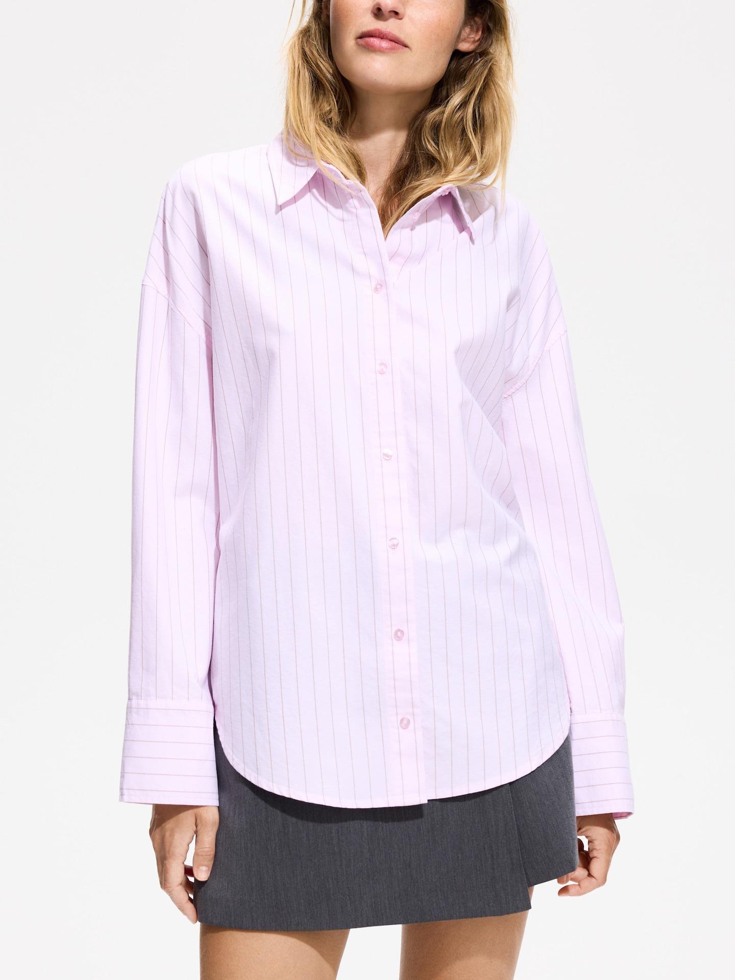 Pink Oxford Shirt In Cotton, Pink, large image number 1