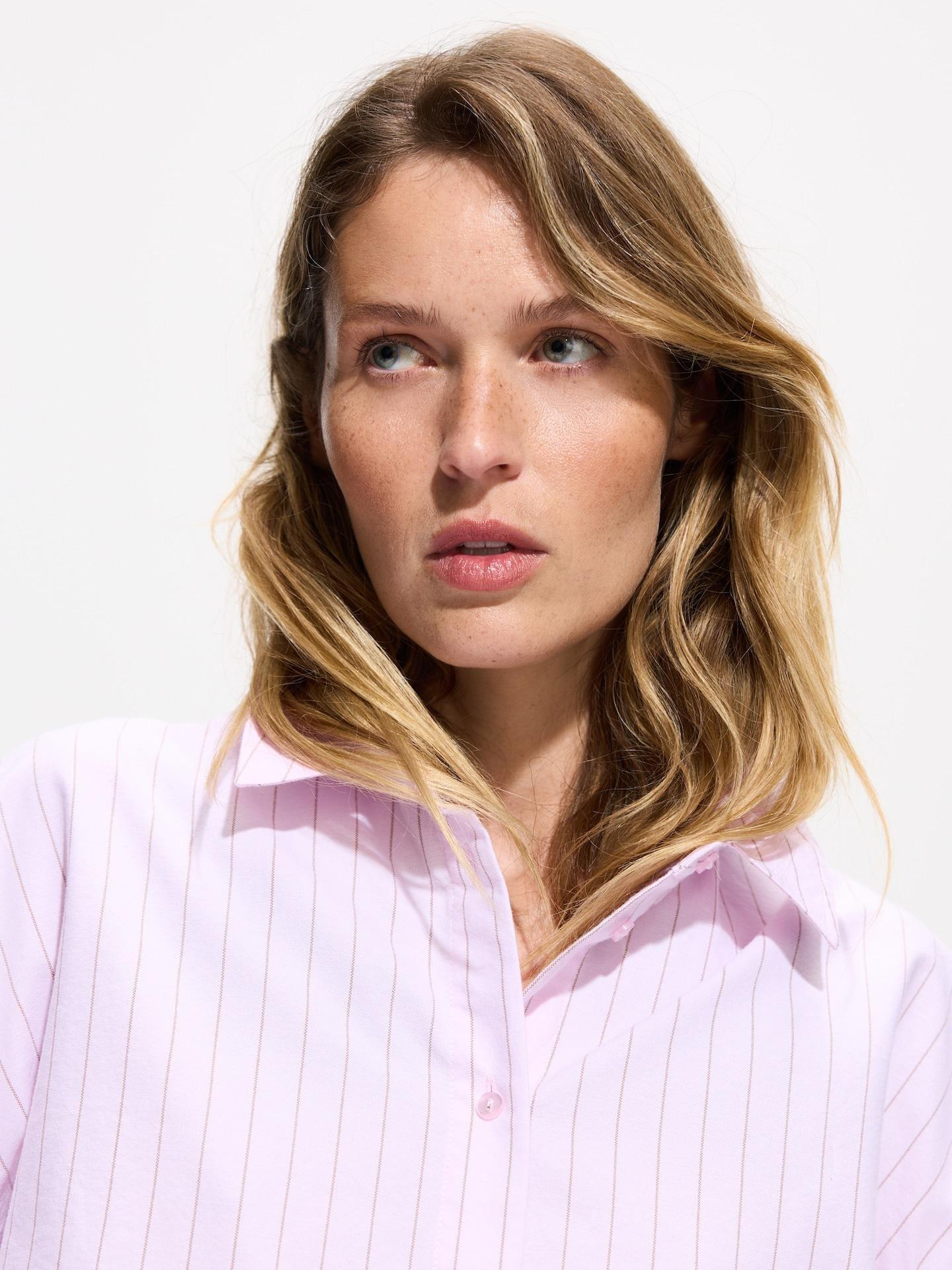 Pink Oxford Shirt In Cotton, Pink, large image number 3
