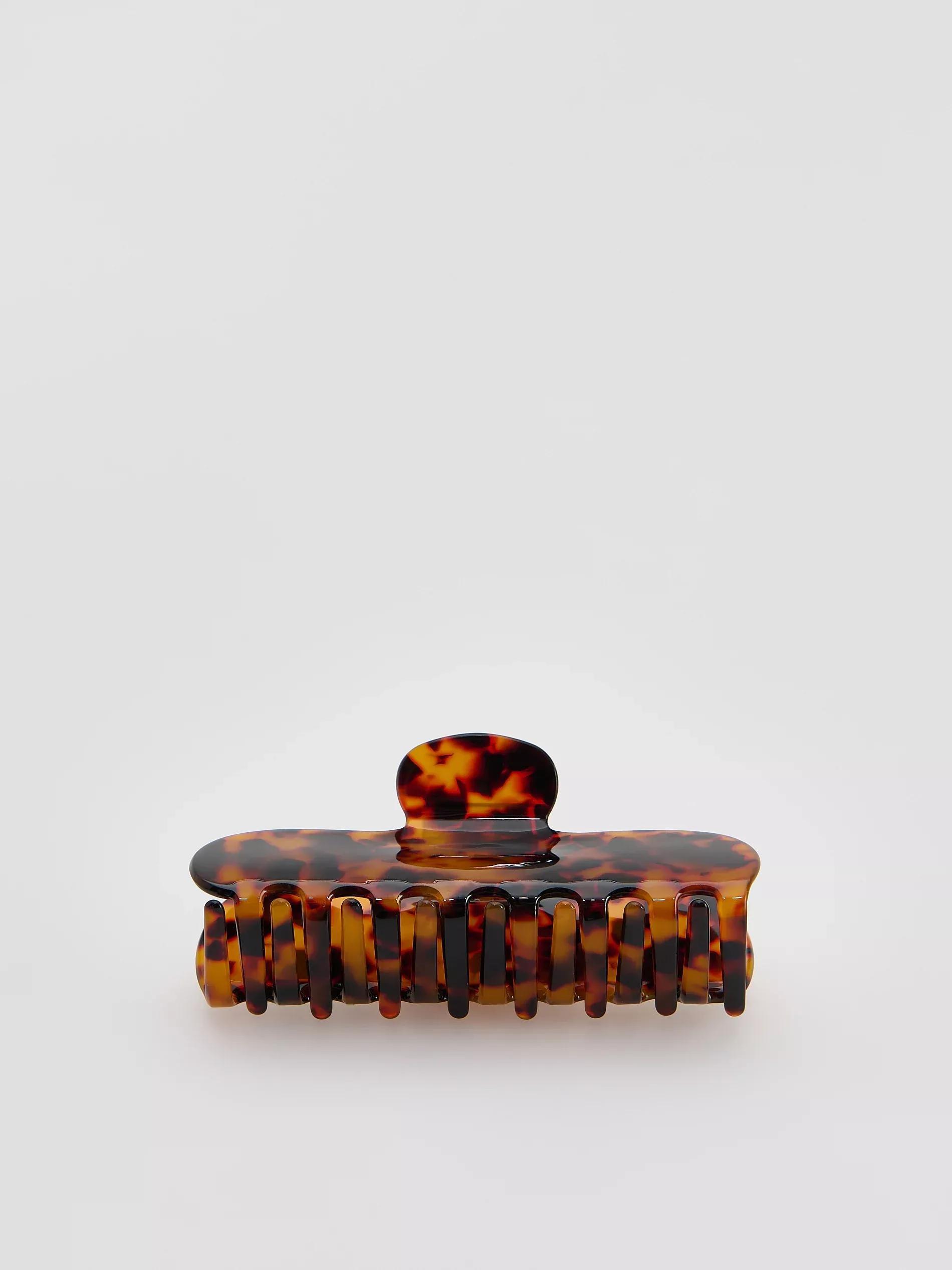 BROWN Hair clasp, Brown, medium