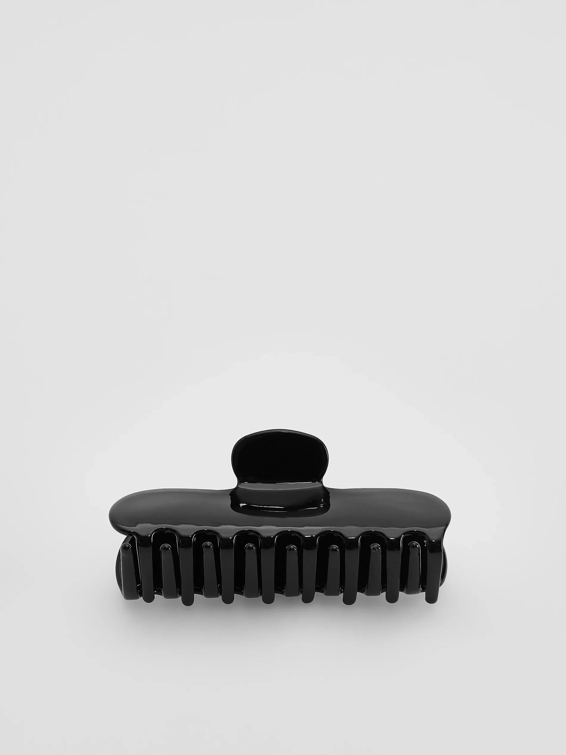 BLACK Hair clasp, Black, medium