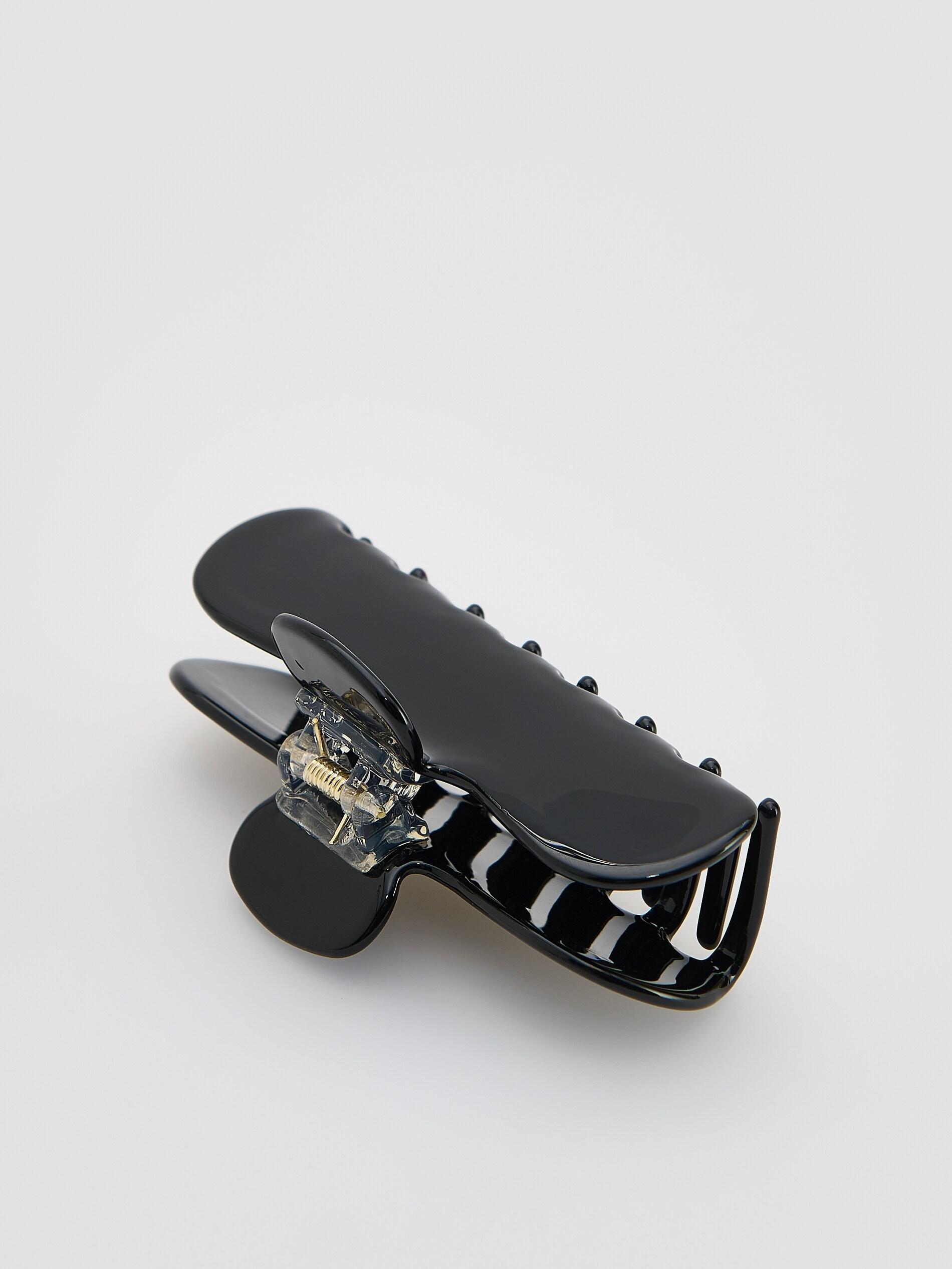 BLACK Hair clasp, Black, medium