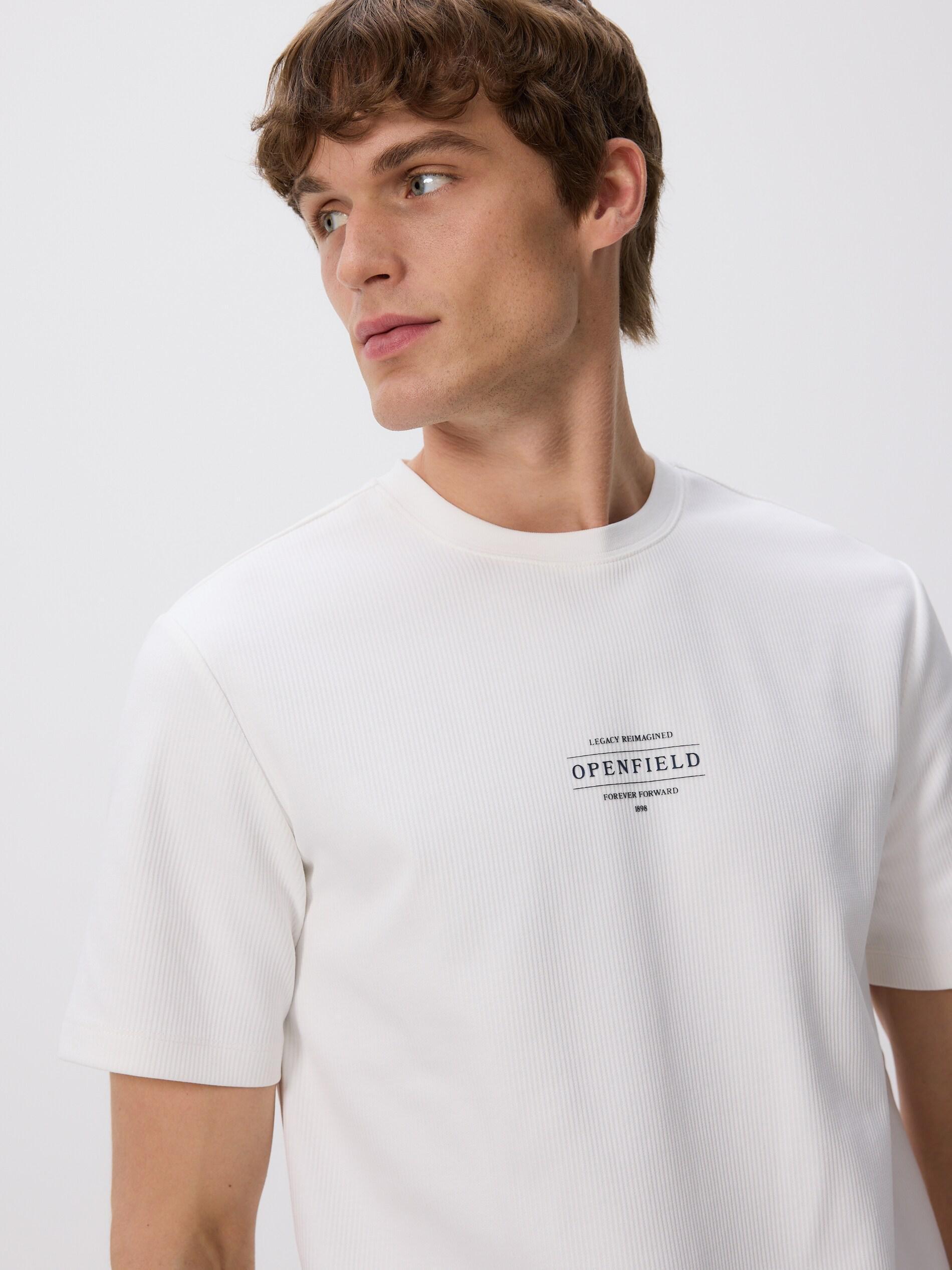 CREAM Comfort fit T-shirt with print, Ivory, large image number 2