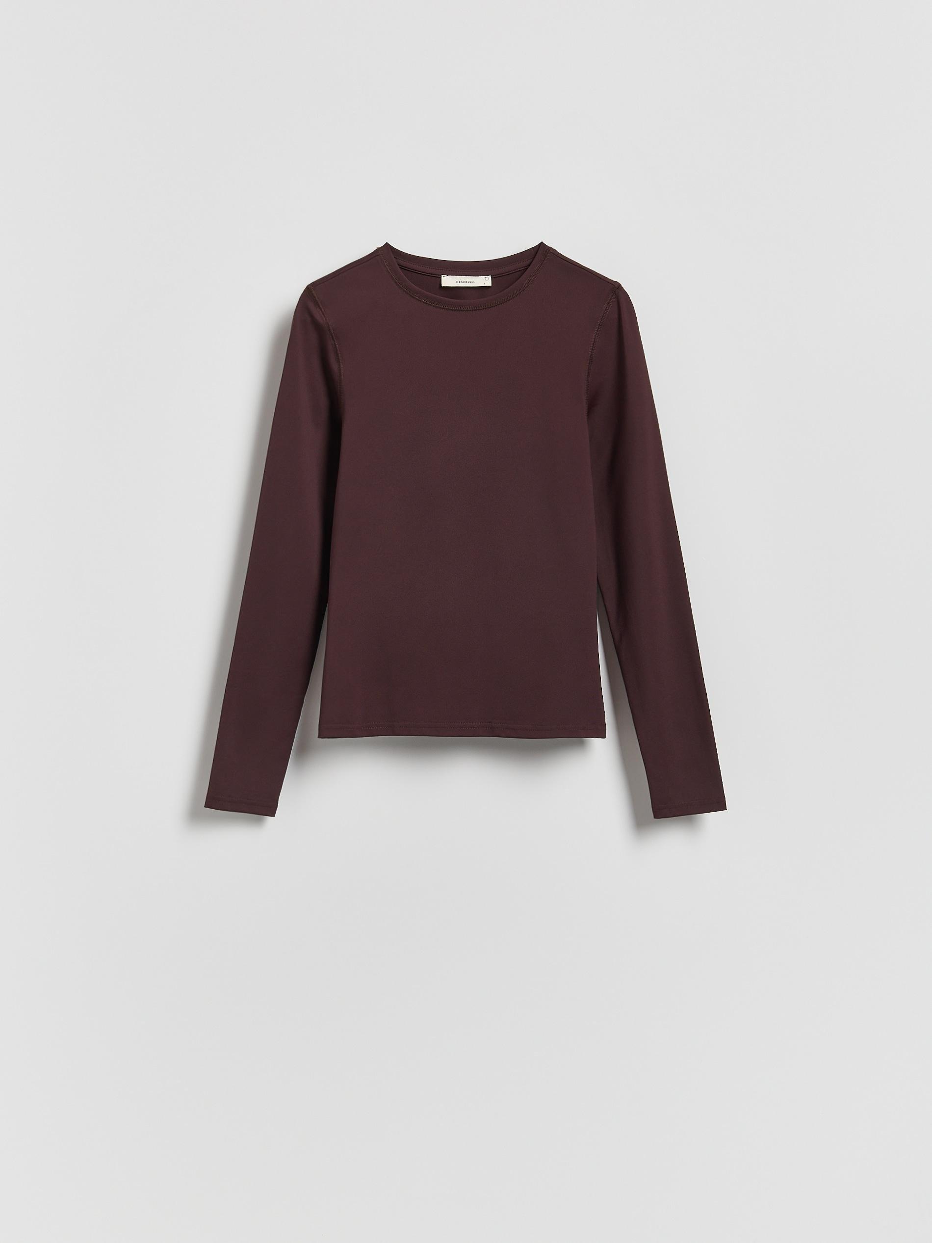 Brown Plain Longsleeve, Brown, large image number 4