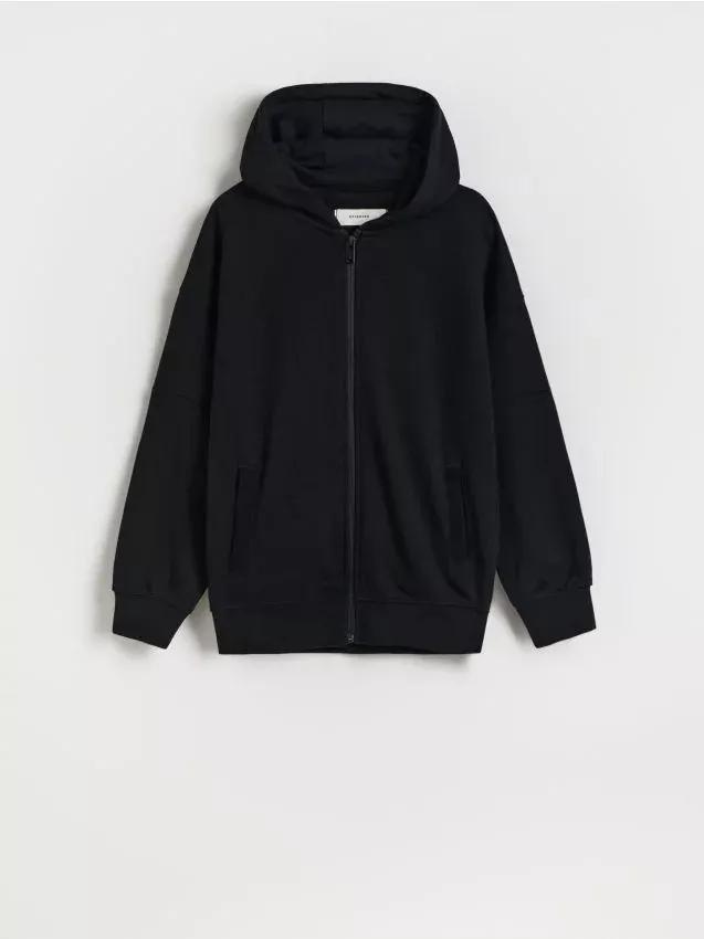 Black Oversized Hoodie, , large image number 0