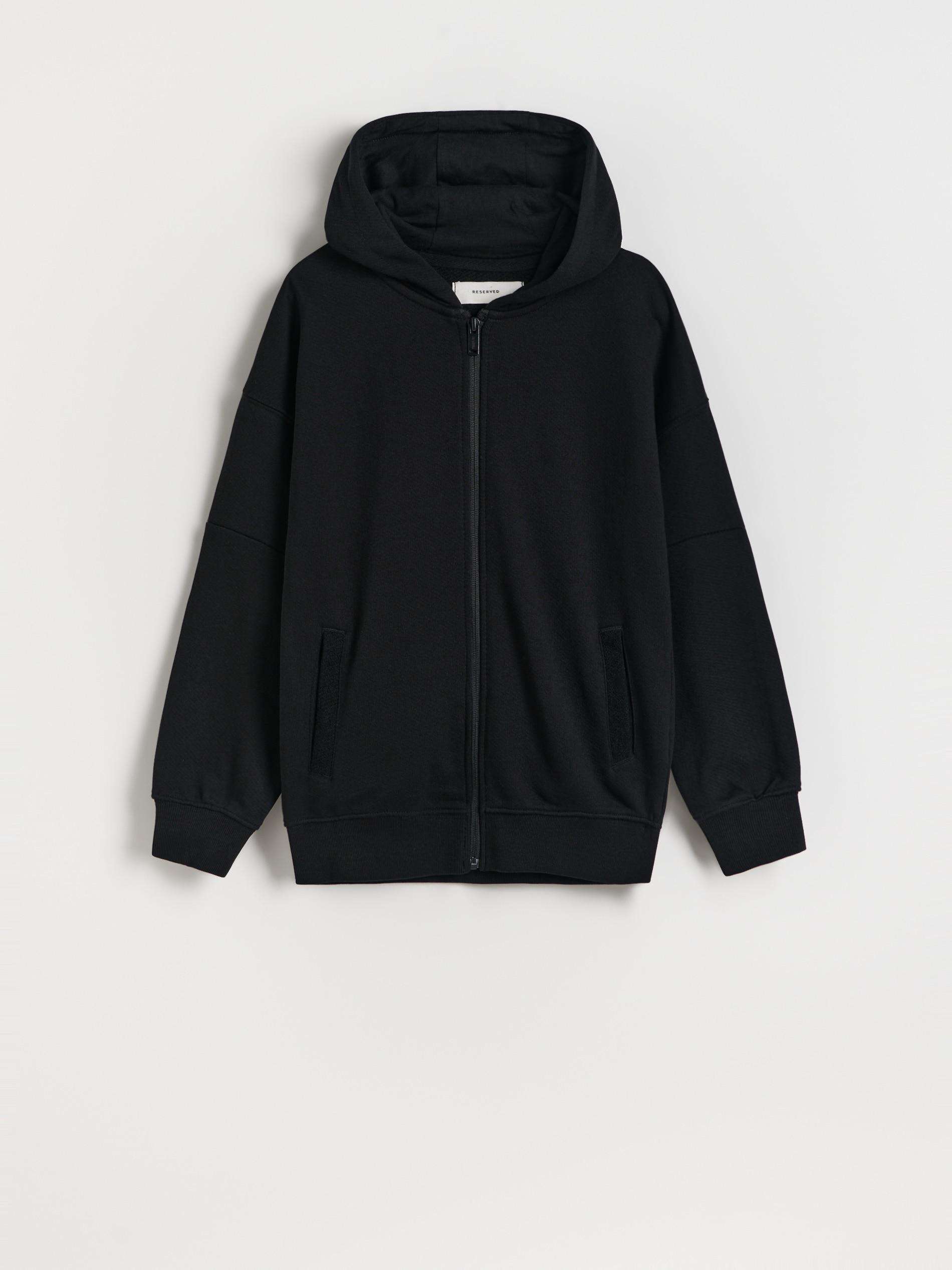 Black Oversized Hoodie, , large image number 1