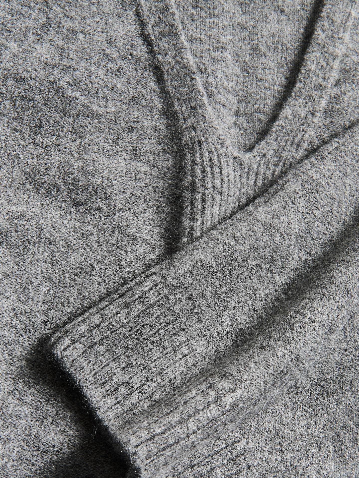 Grey Wool Mix Vest, Grey, large image number 4