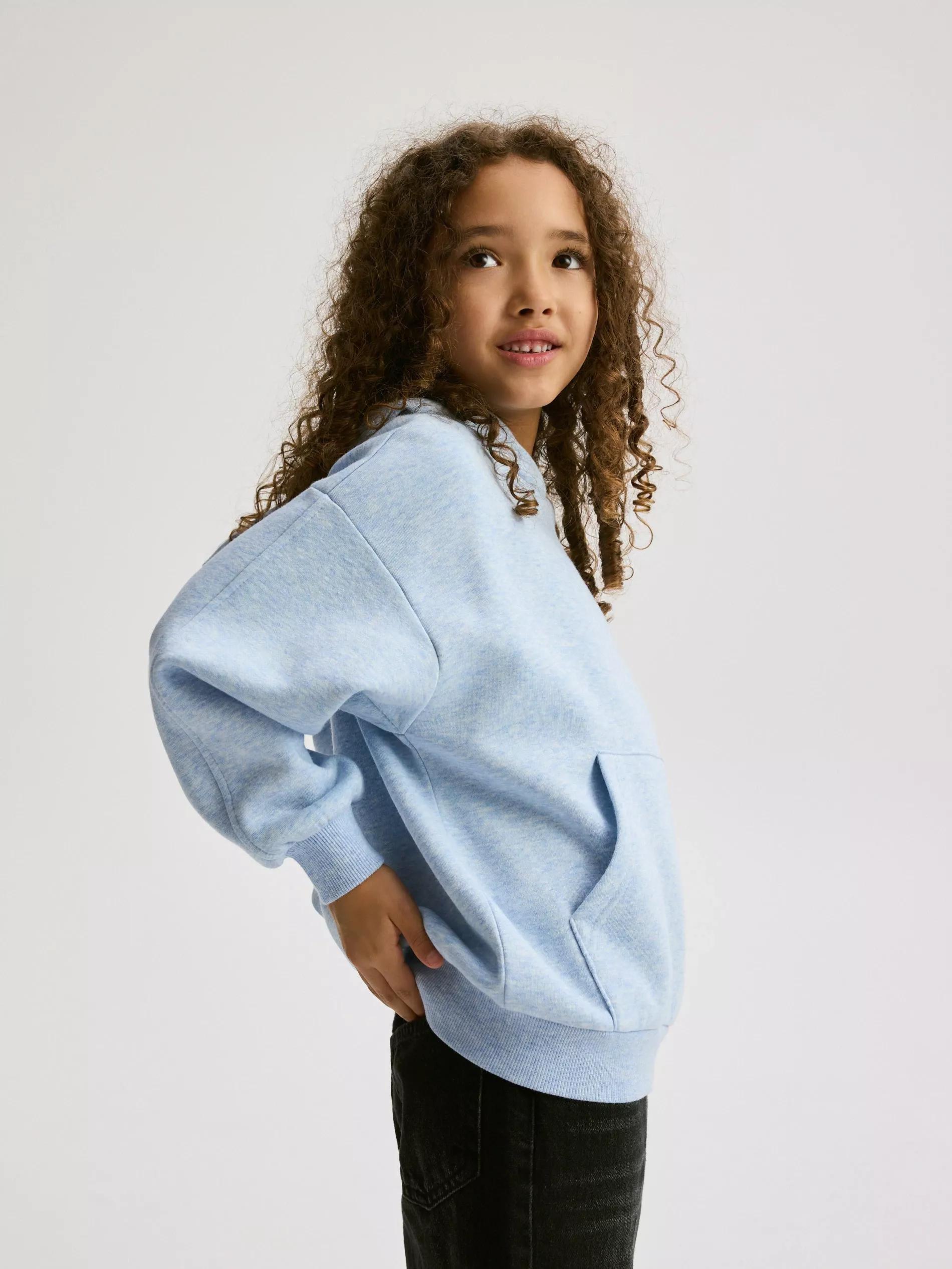 PALE BLUE Hoodie, Blue, large image number 4