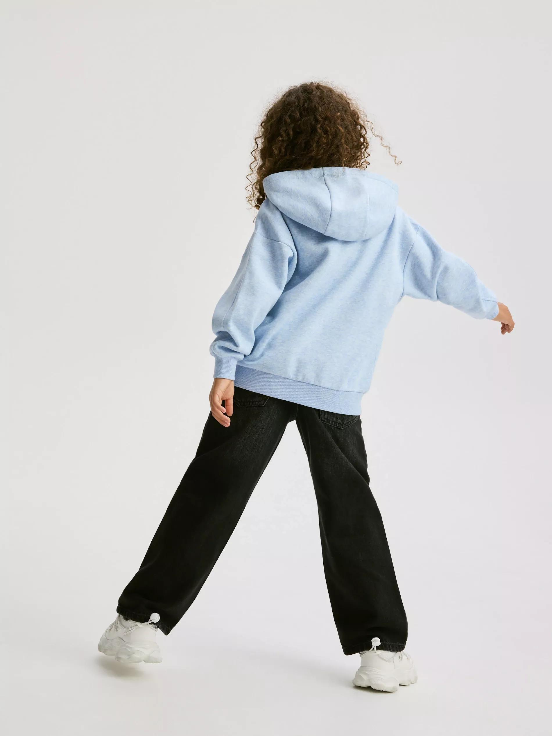 PALE BLUE Hoodie, Blue, large image number 5