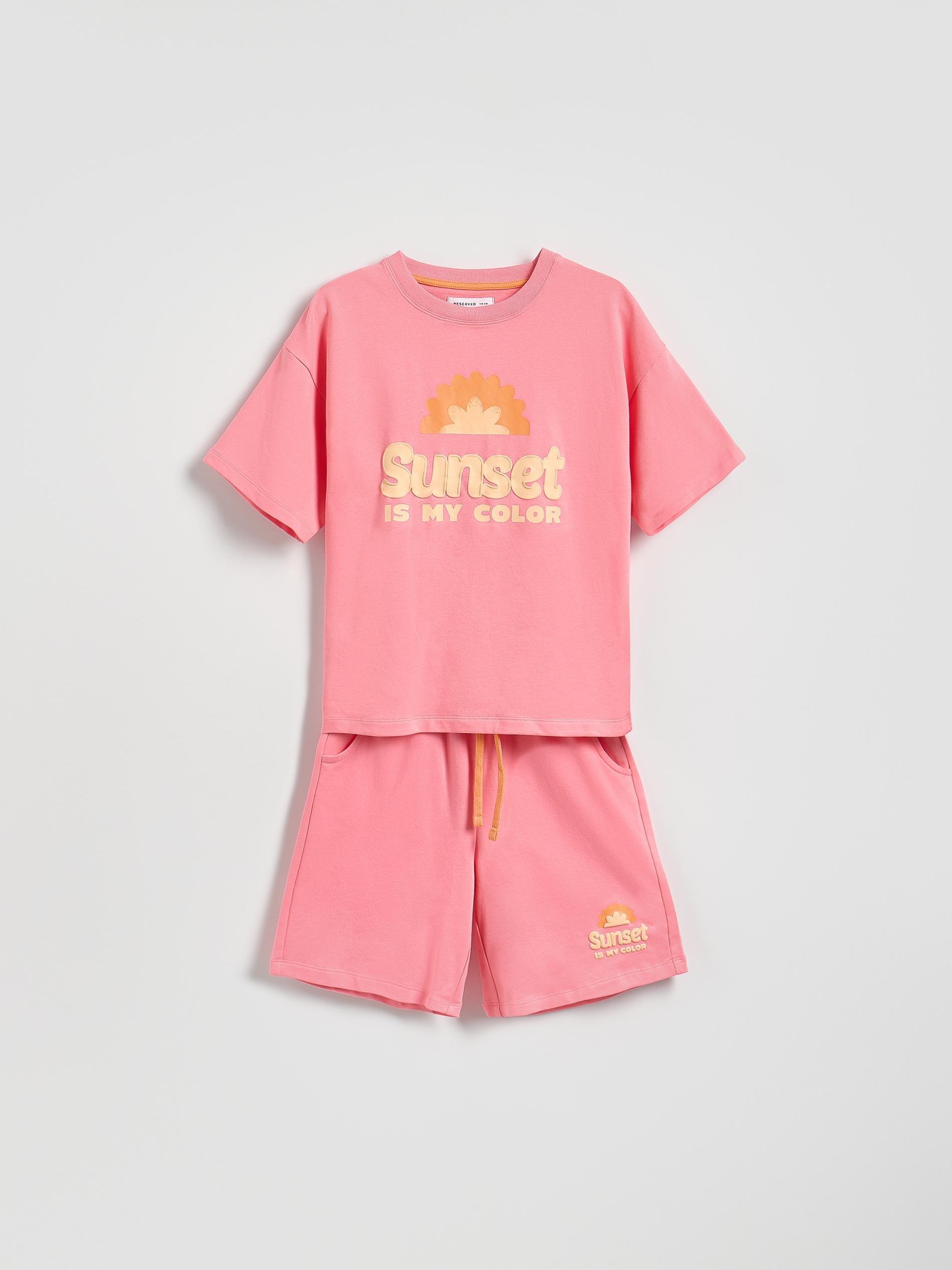 Pink Cotton Set With Print, Pink, large image number 2