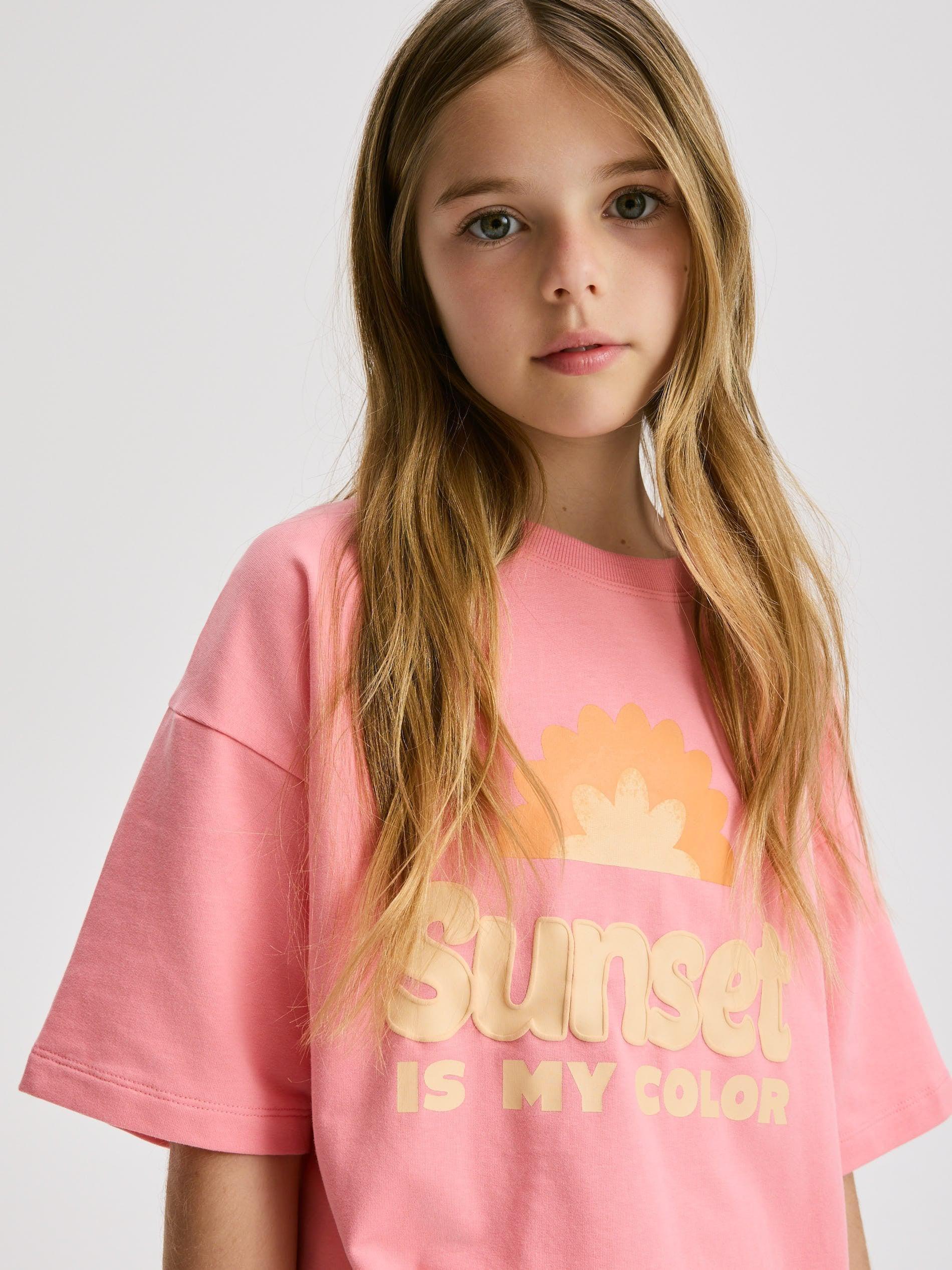 Pink Cotton Set With Print, Pink, large image number 4