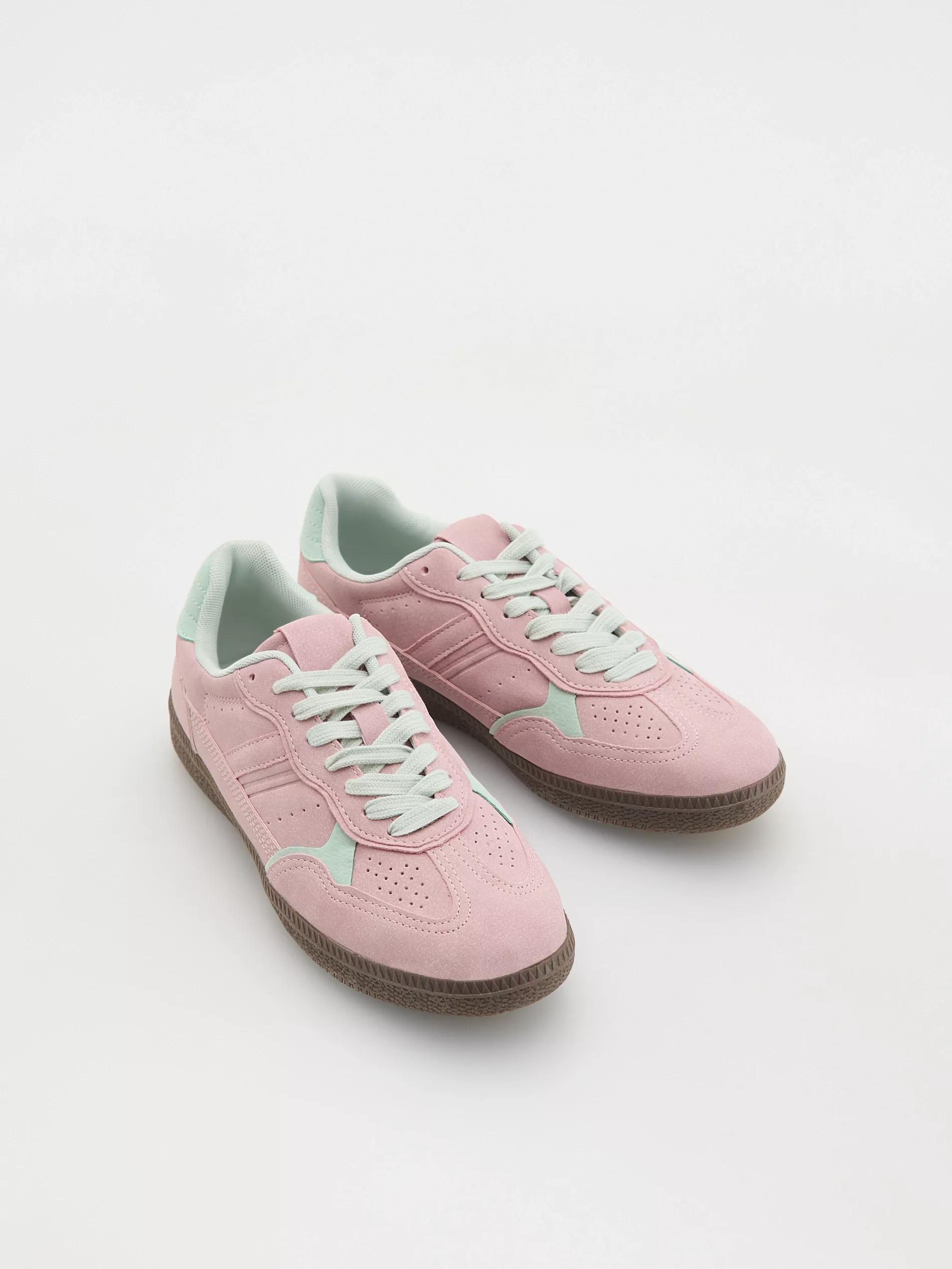 Pink Sneakers With Contrasting Elements, , large image number 1