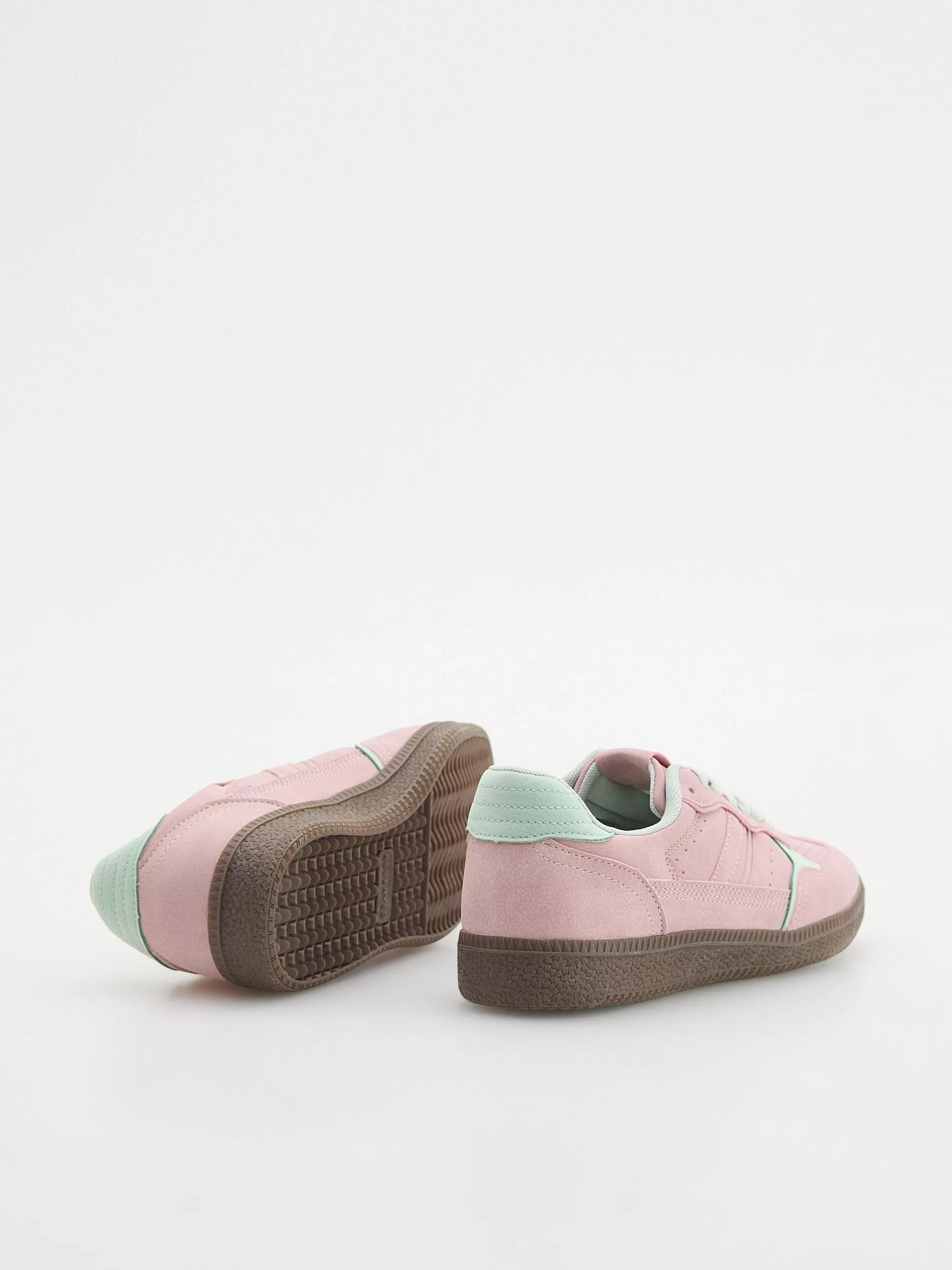 Pink Sneakers With Contrasting Elements, , large image number 2