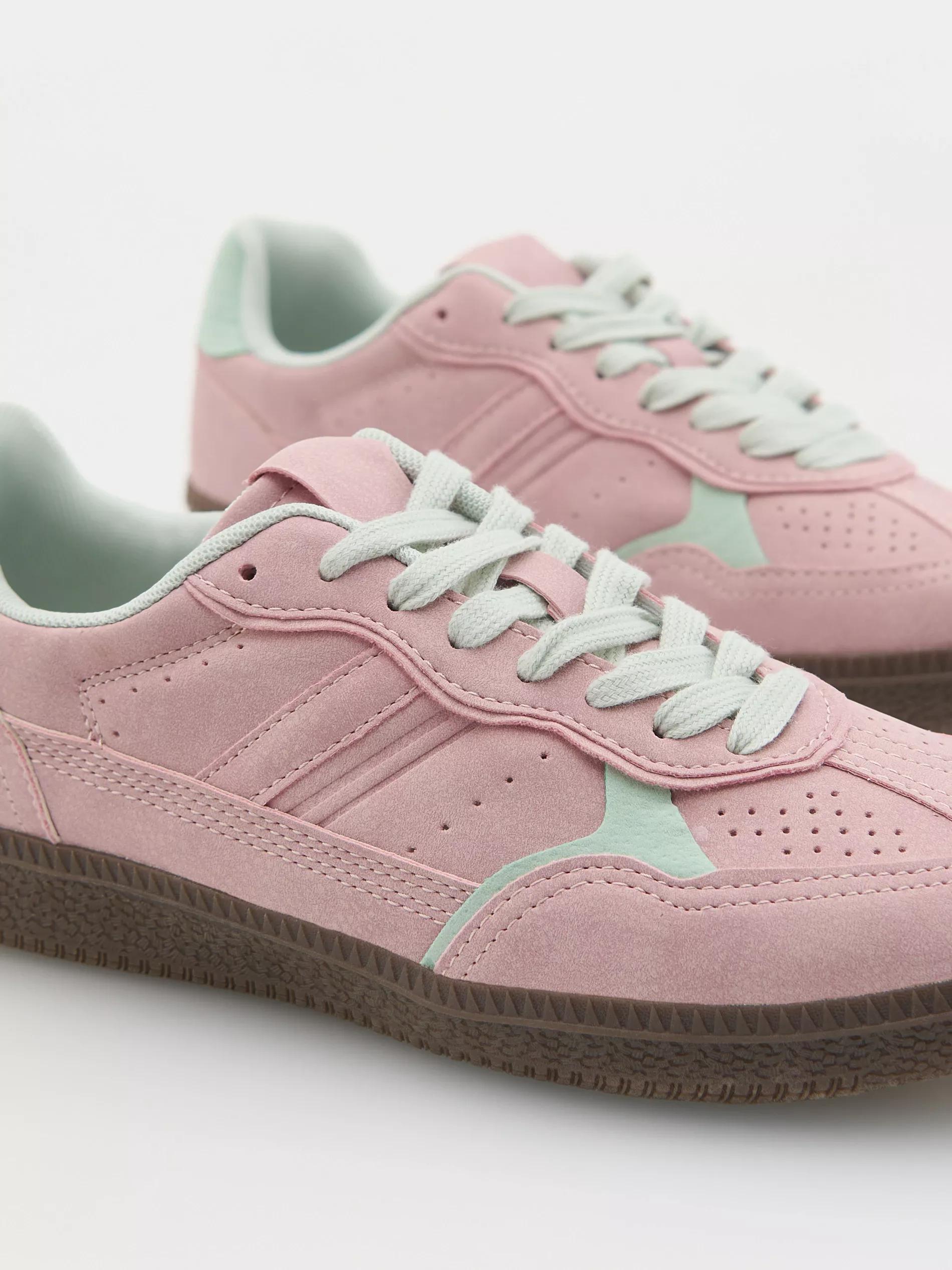 Pink Sneakers With Contrasting Elements, , large image number 3
