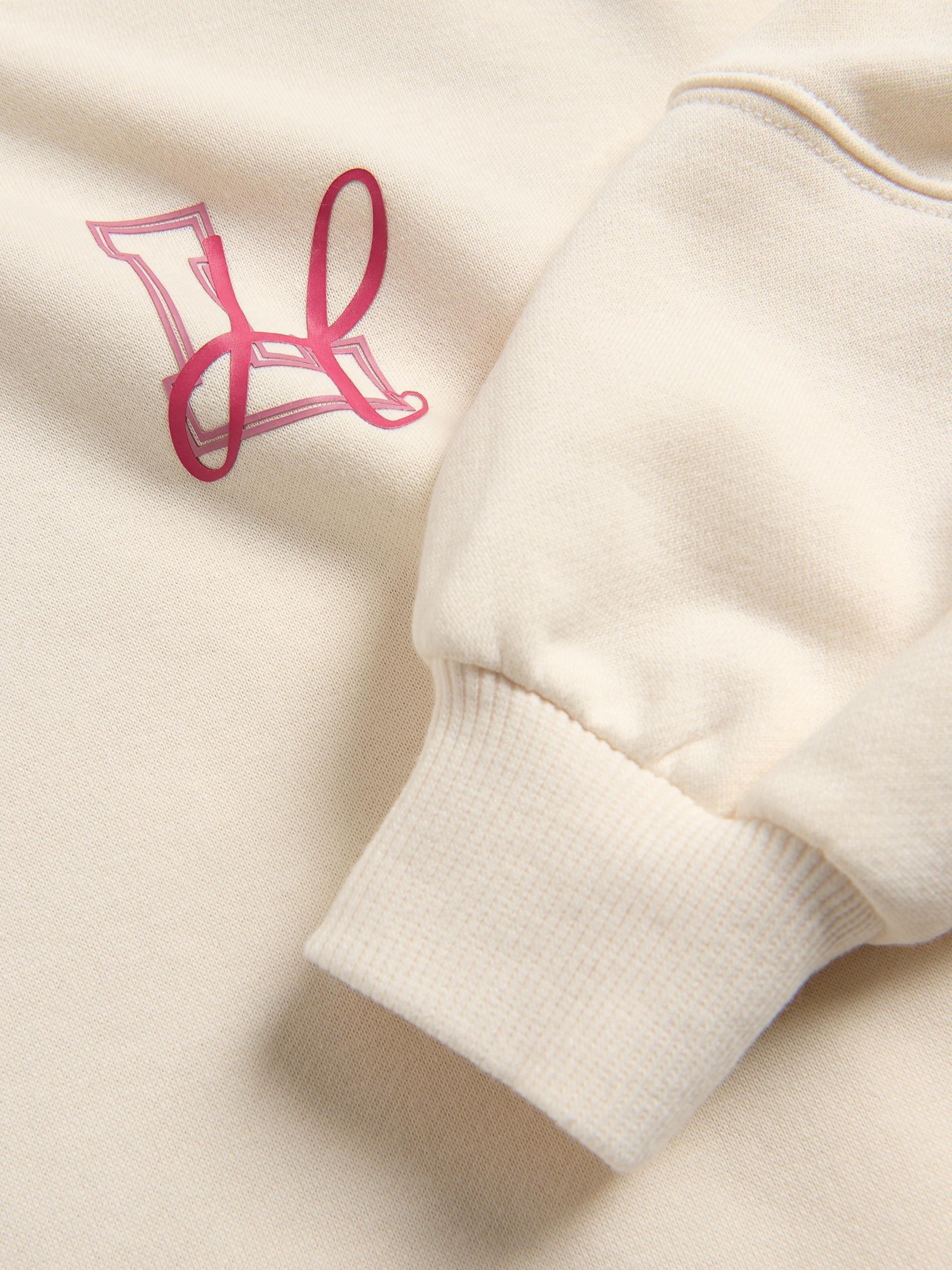 CREAM Sweatshirt with fine print, Ivory, large image number 3