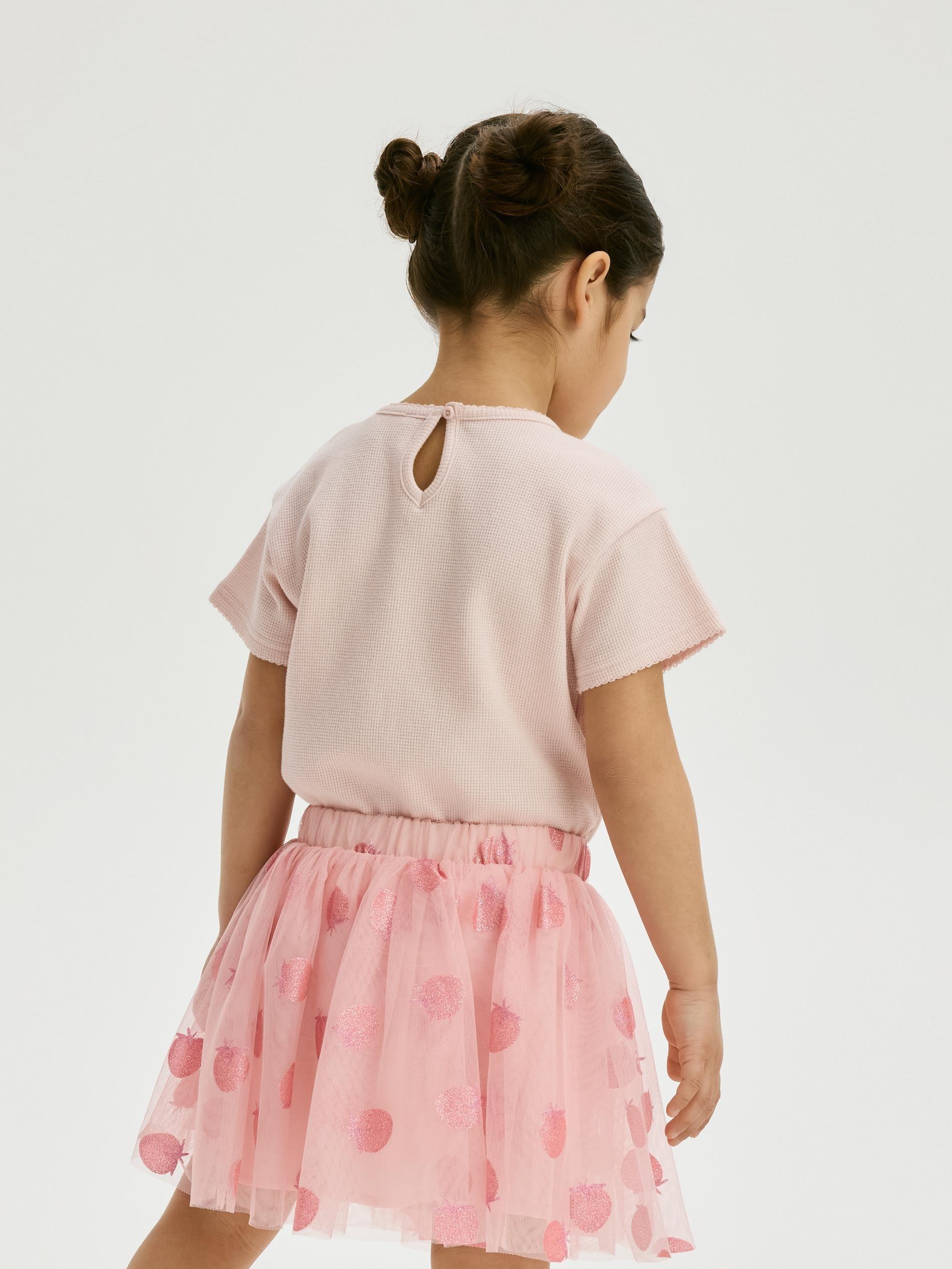 Pink T-Shirt With With Bow Detail, Pink, large image number 4