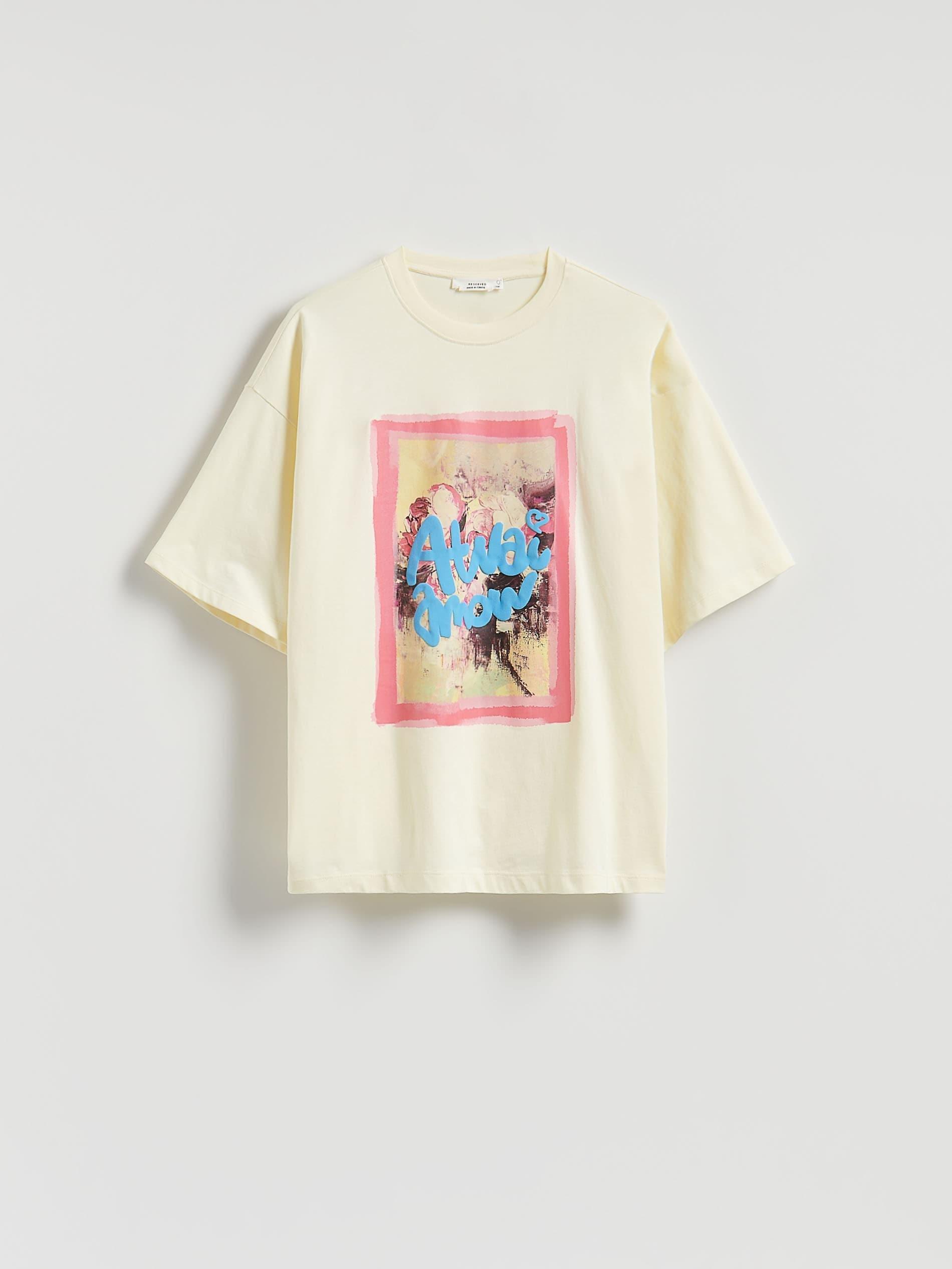 Yellow T-Shirt With Print, Yellow, large image number 0