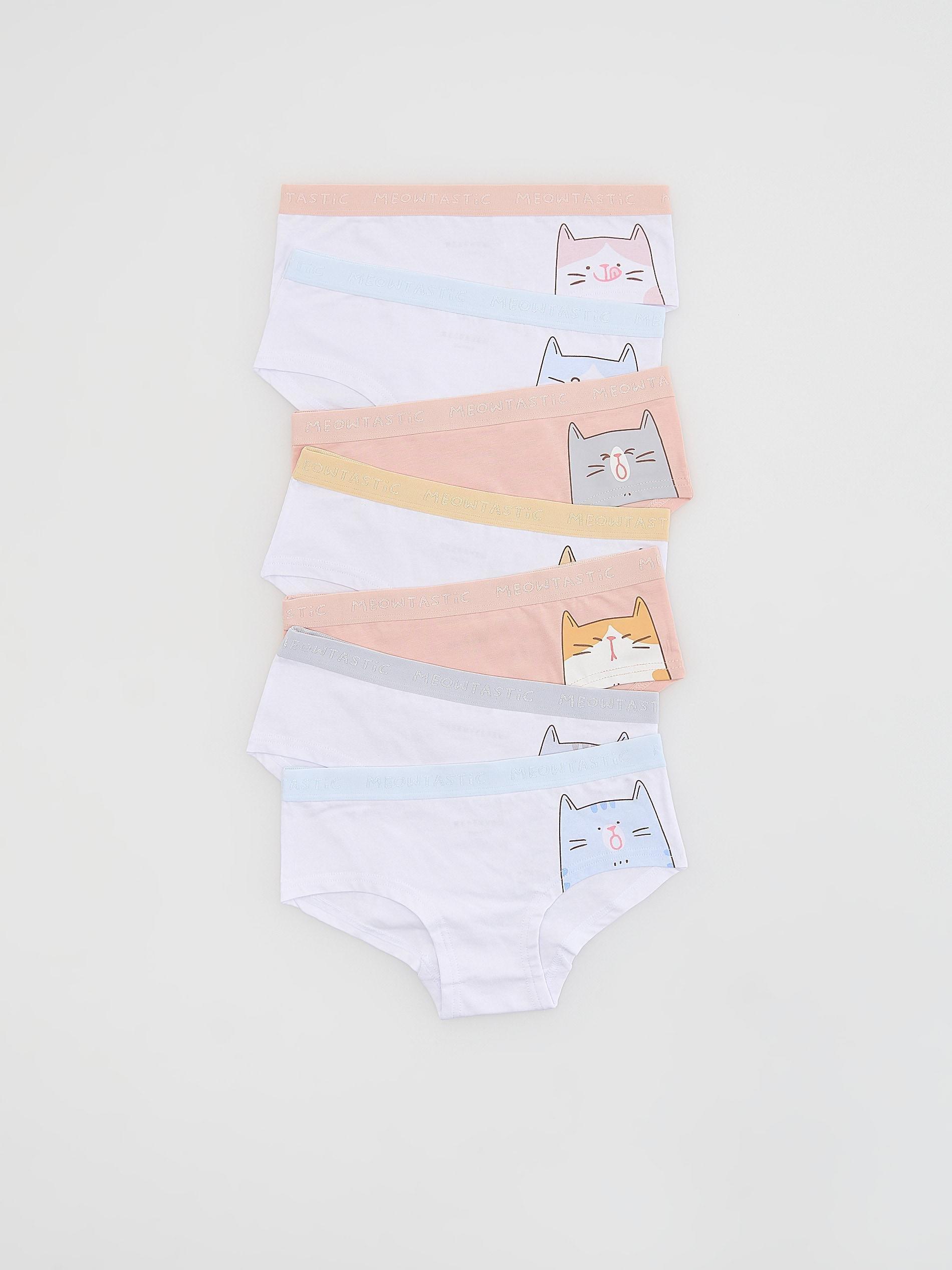 WHITE Cotton rich knickers 7 pack, White, large image number 0