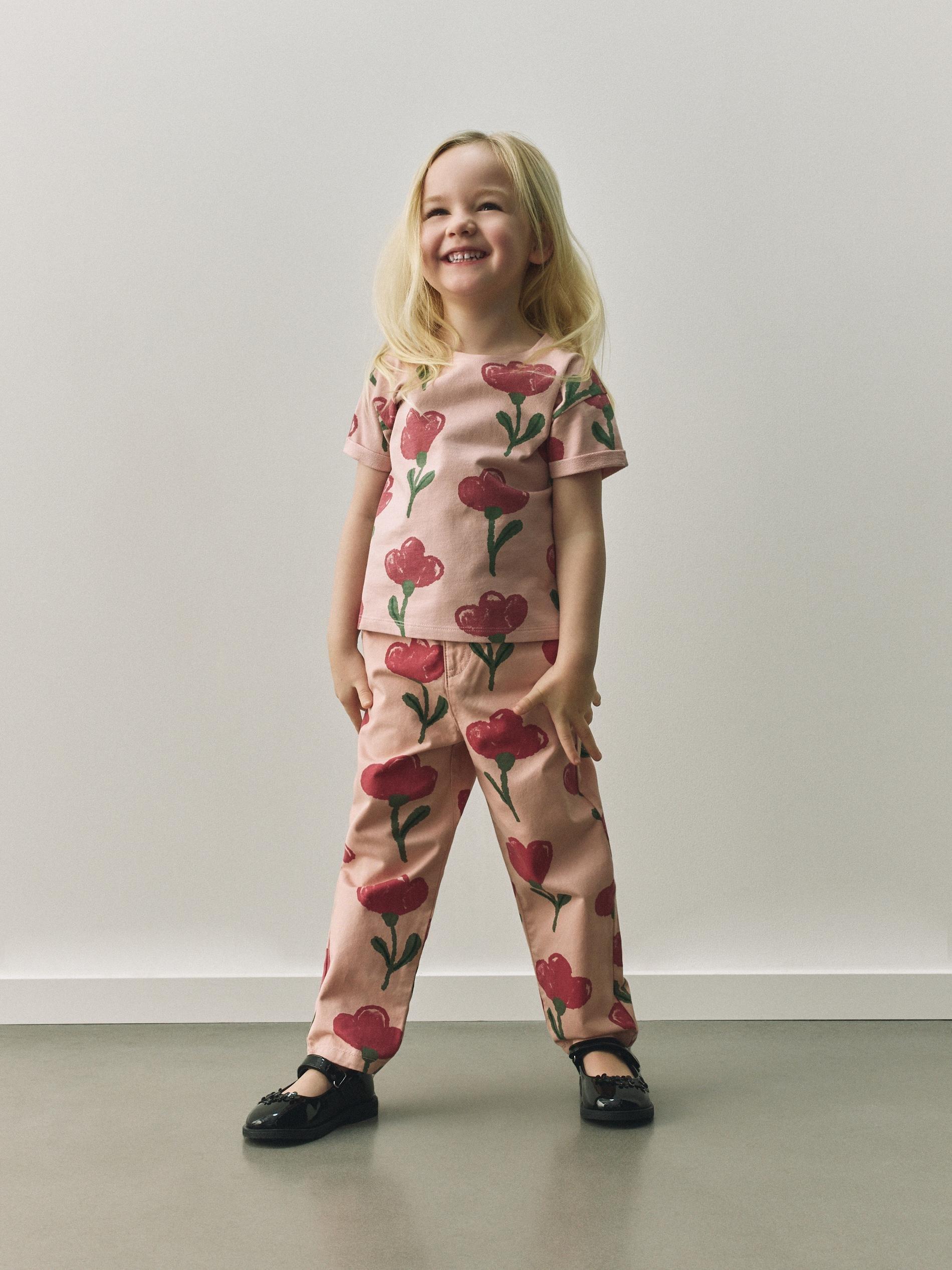 Pink Patterned T-Shirt, Pink, large image number 4