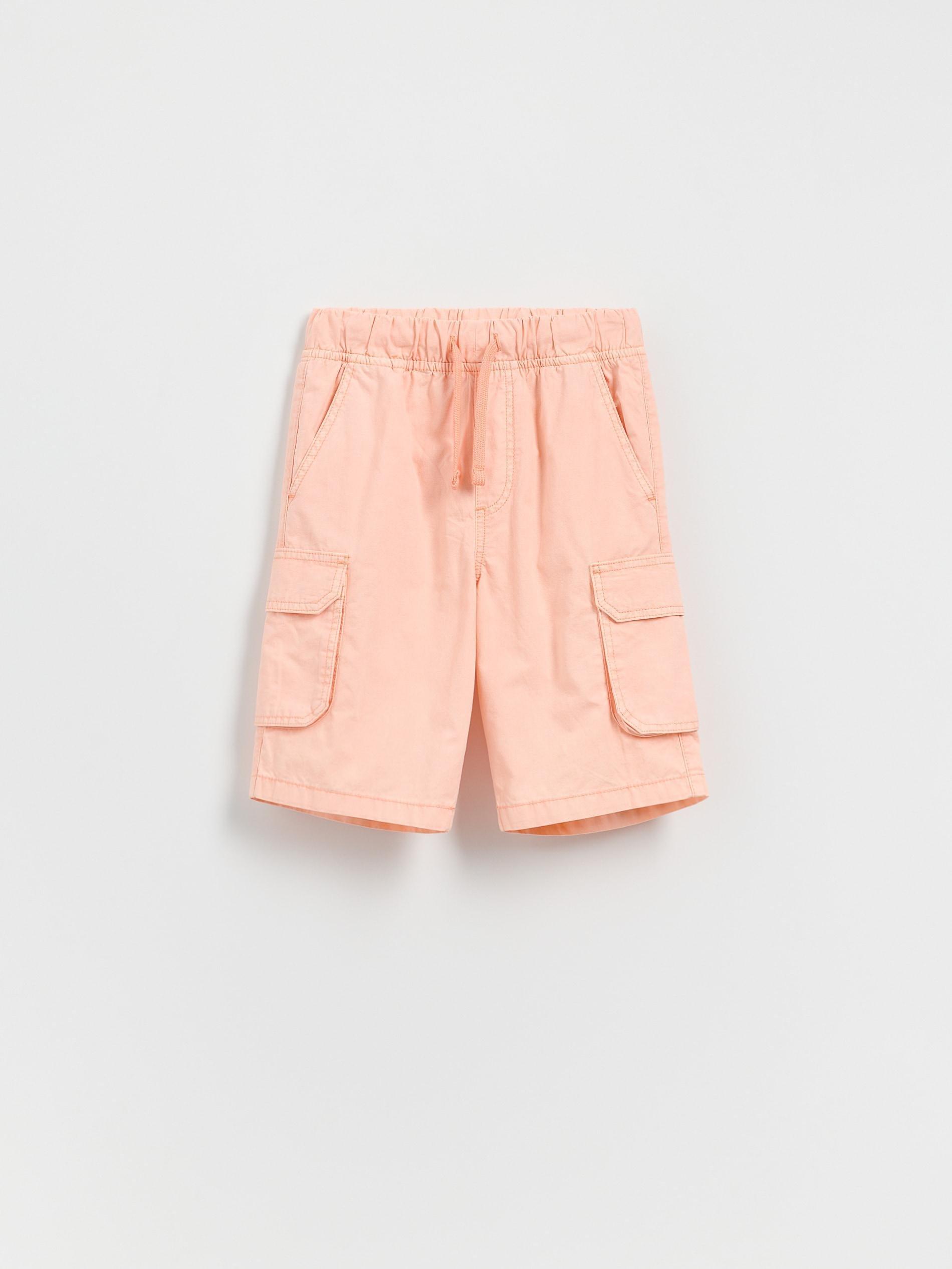 Orange Cotton Rich Cargo Shorts, , large image number 0