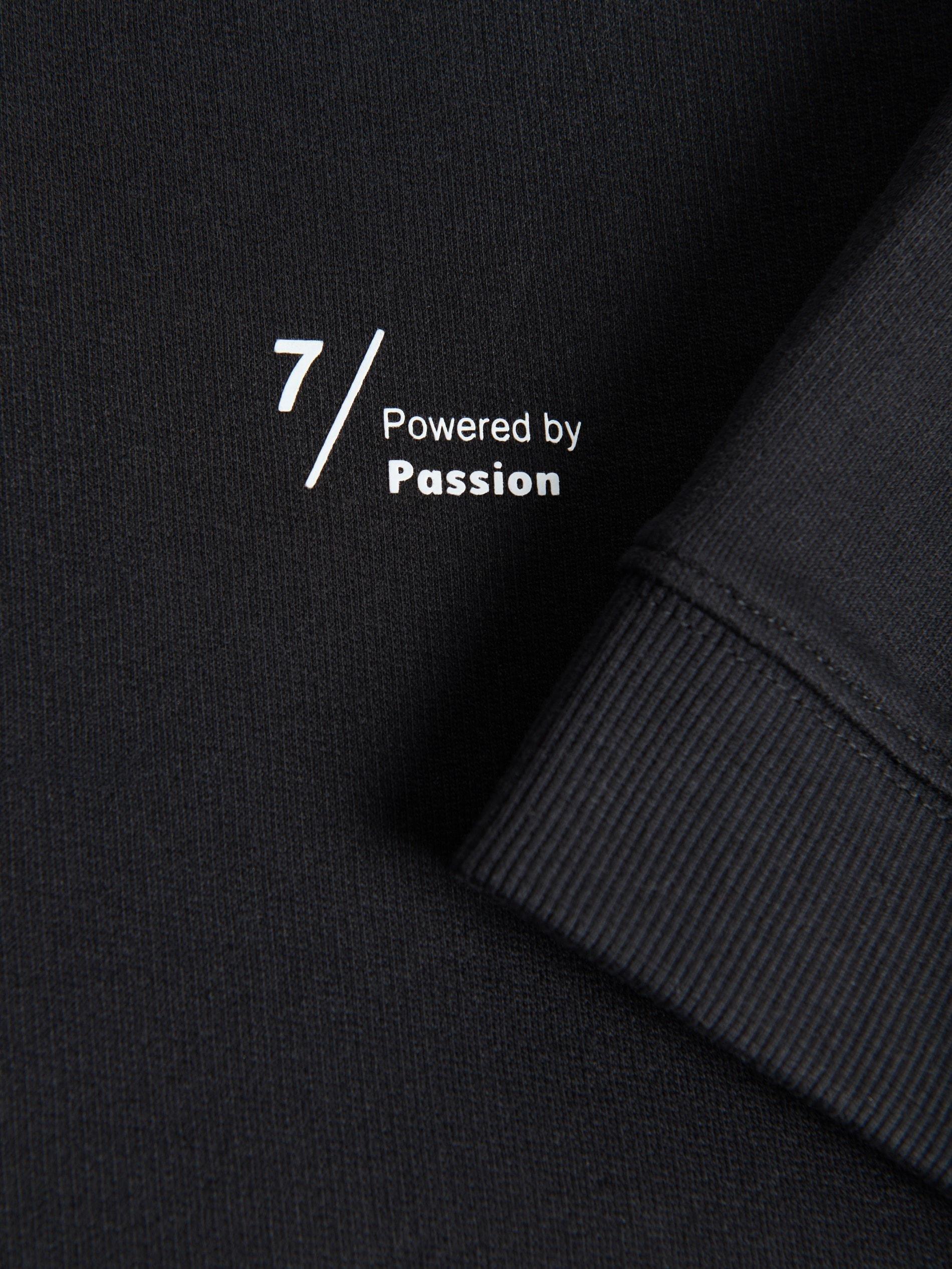 Black Boxy T-Shirt With Print, Black, large image number 4