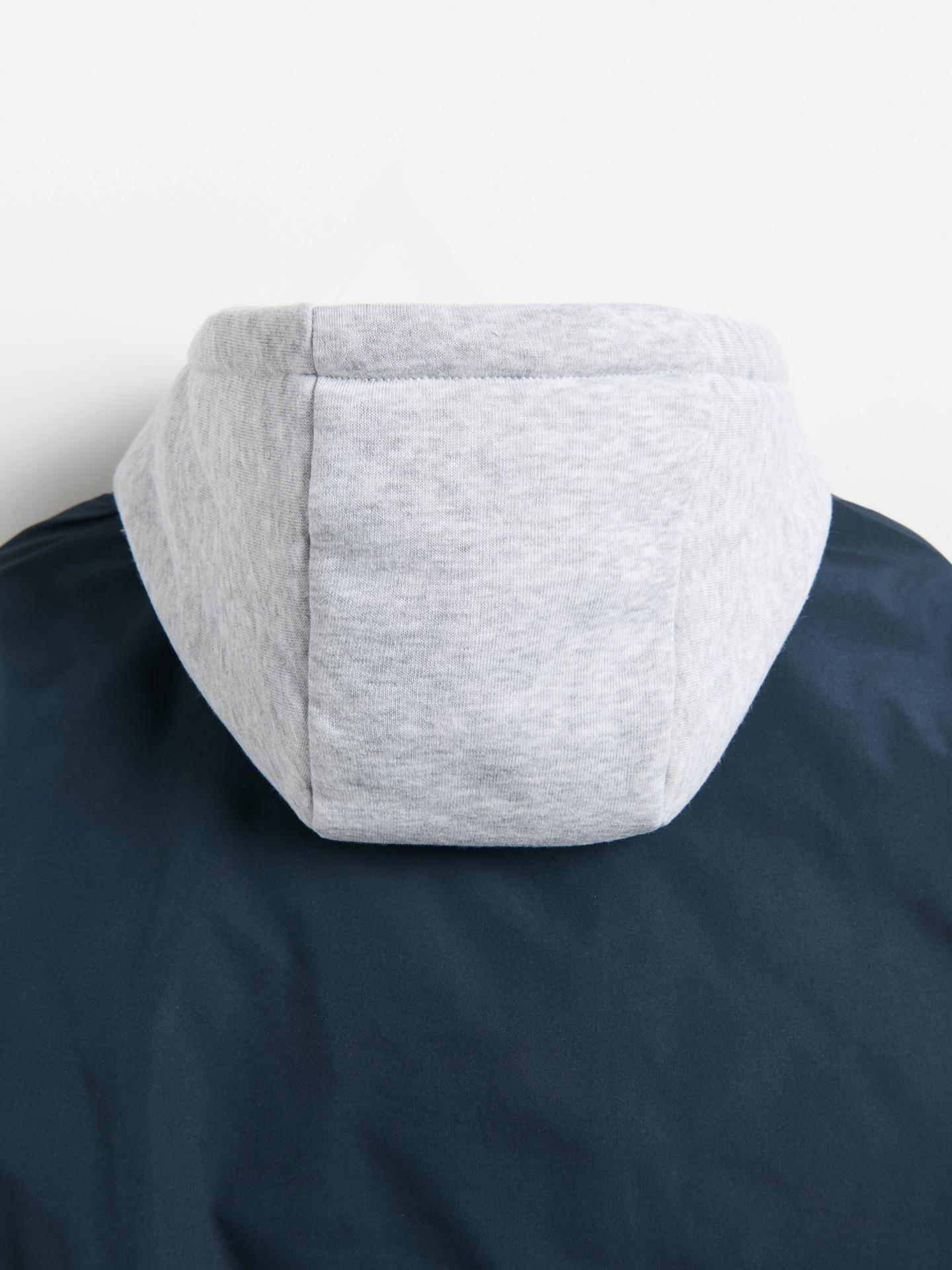 Navy Hooded Bomber Jacket, Navy, large image number 2