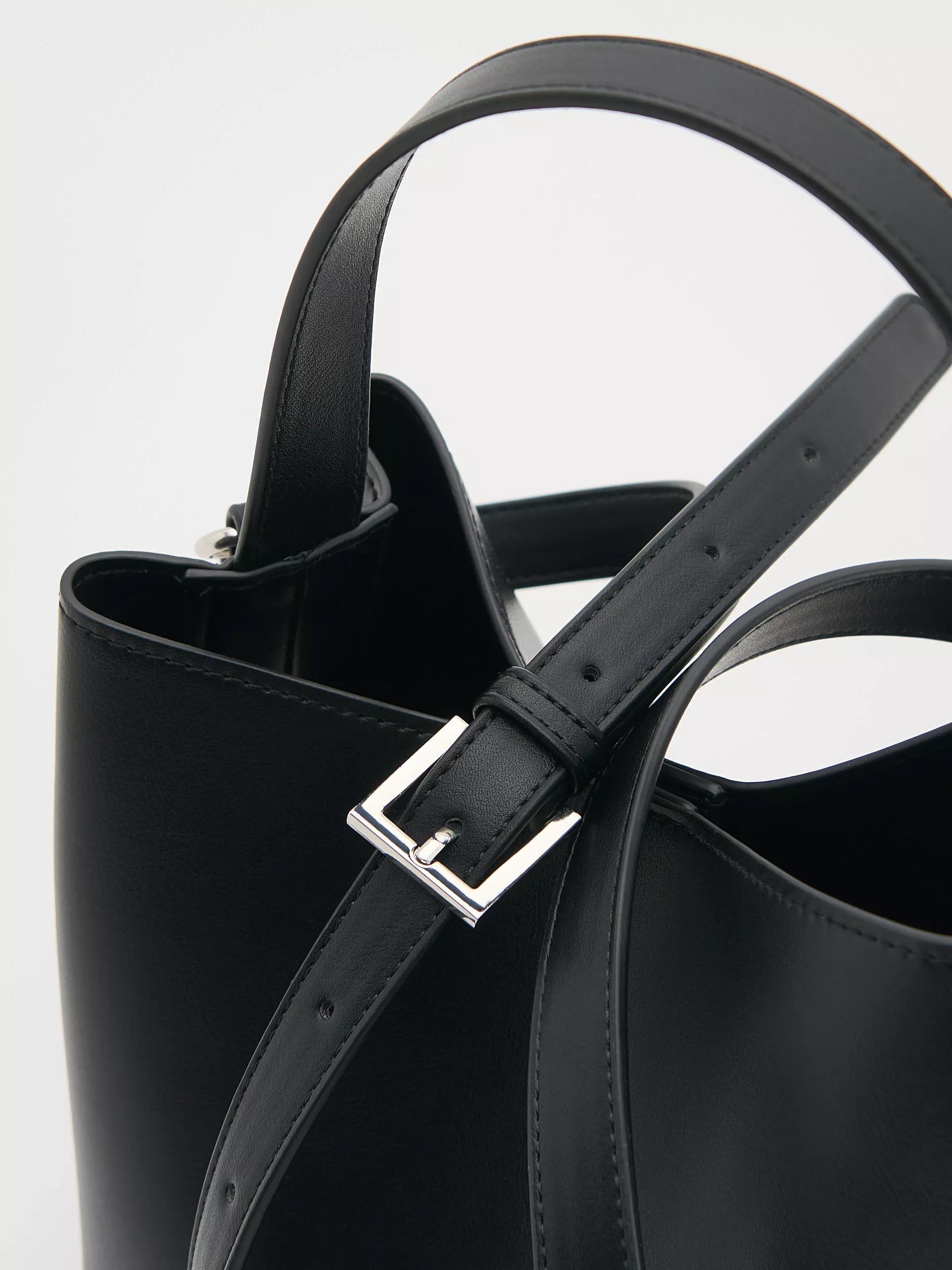 Black Handbag, Black, large image number 2