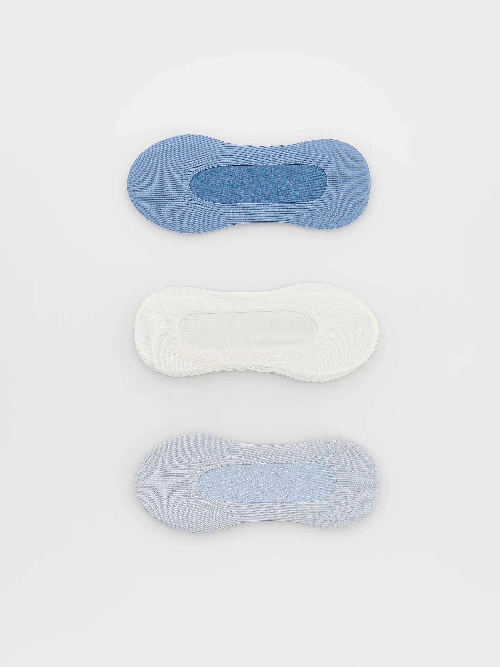 Multicolour Invisible Socks 3 Pack, , large image number 0