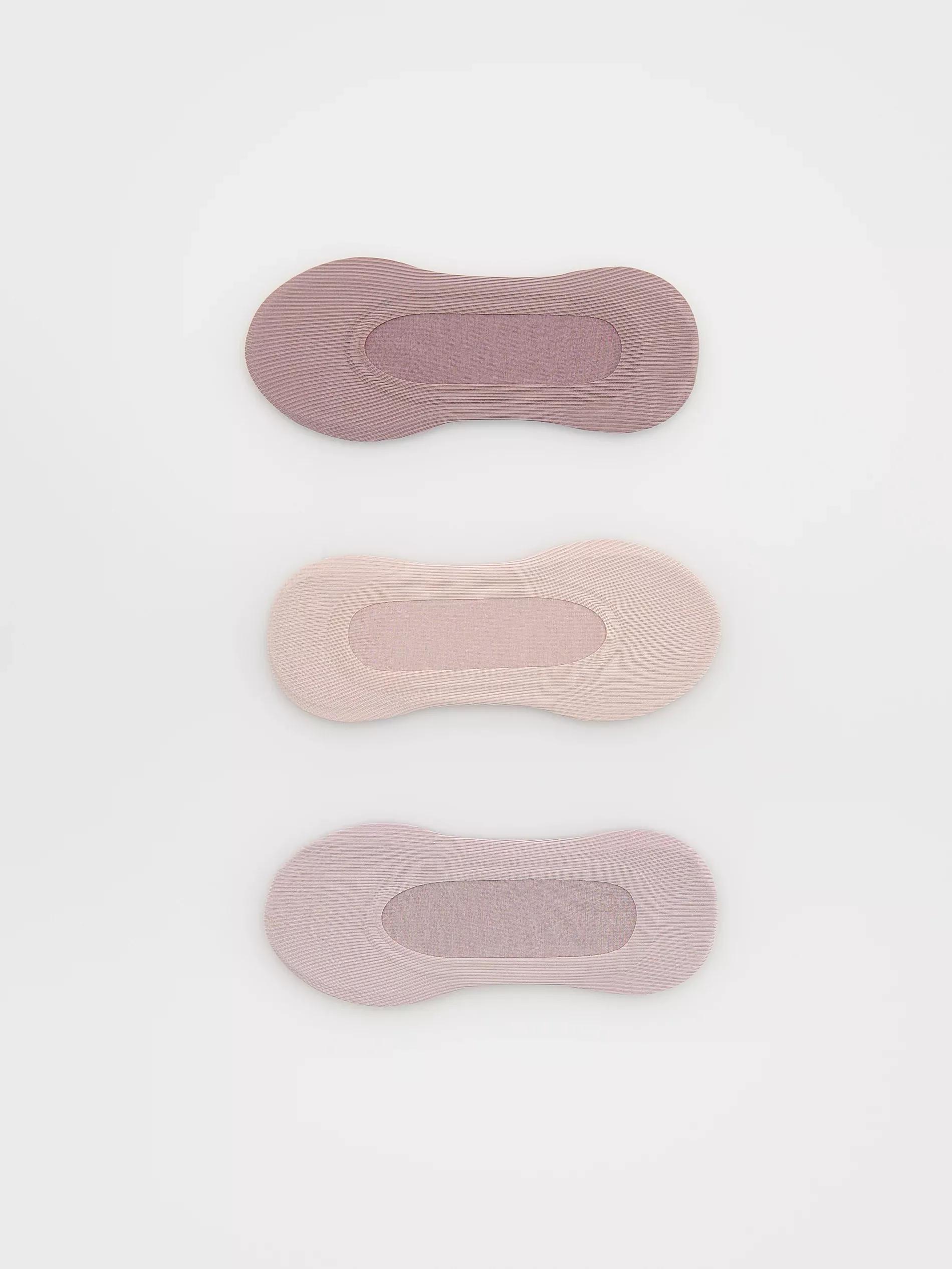 Multicolour Invisible Socks 3 Pack, , large image number 0