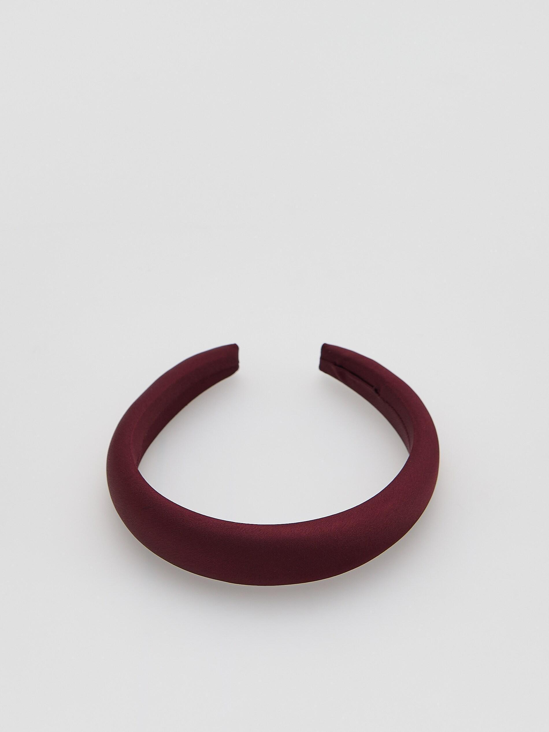 Brown Headband, Burgundy, medium