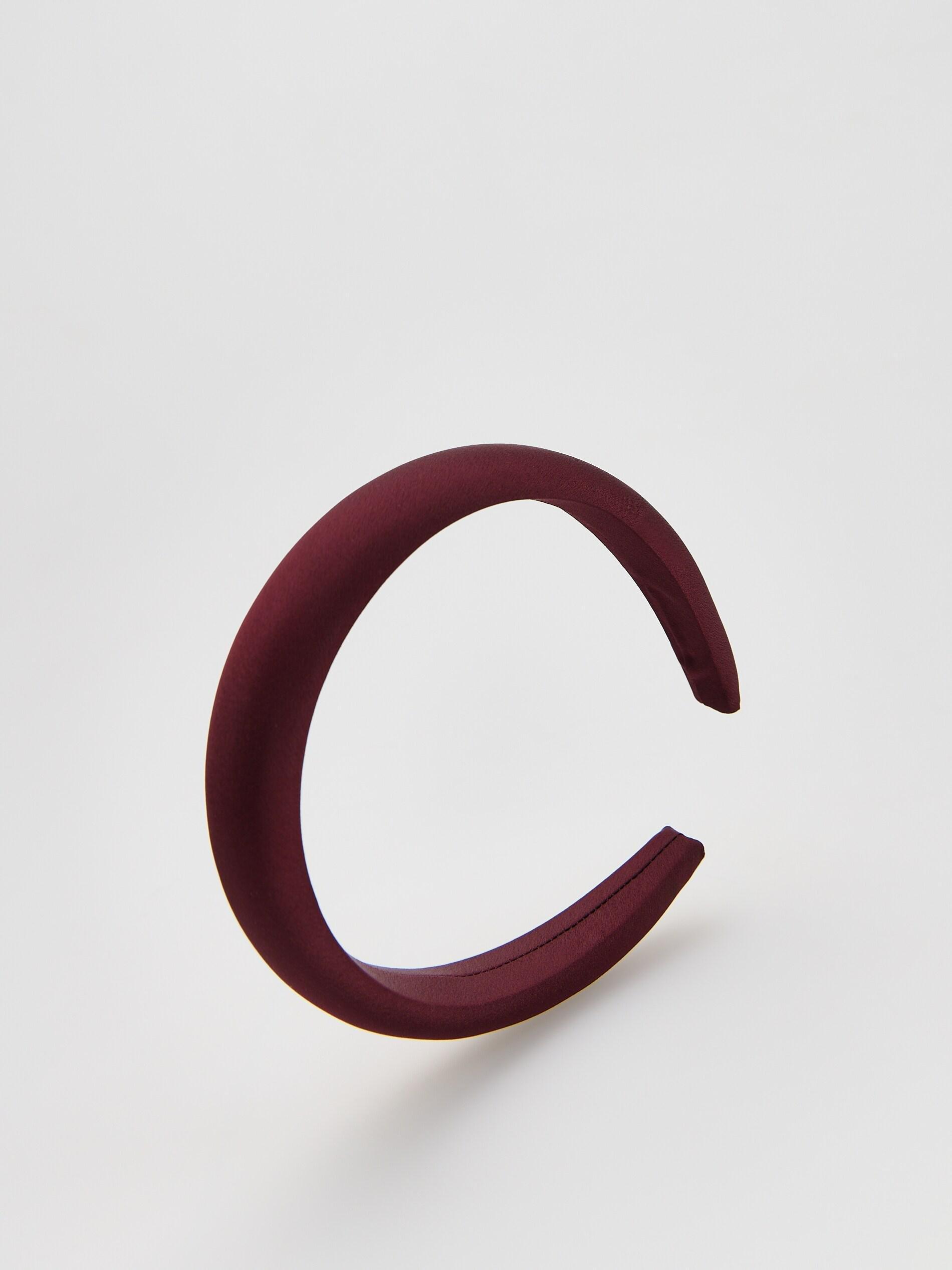 Brown Headband, Burgundy, large image number 1