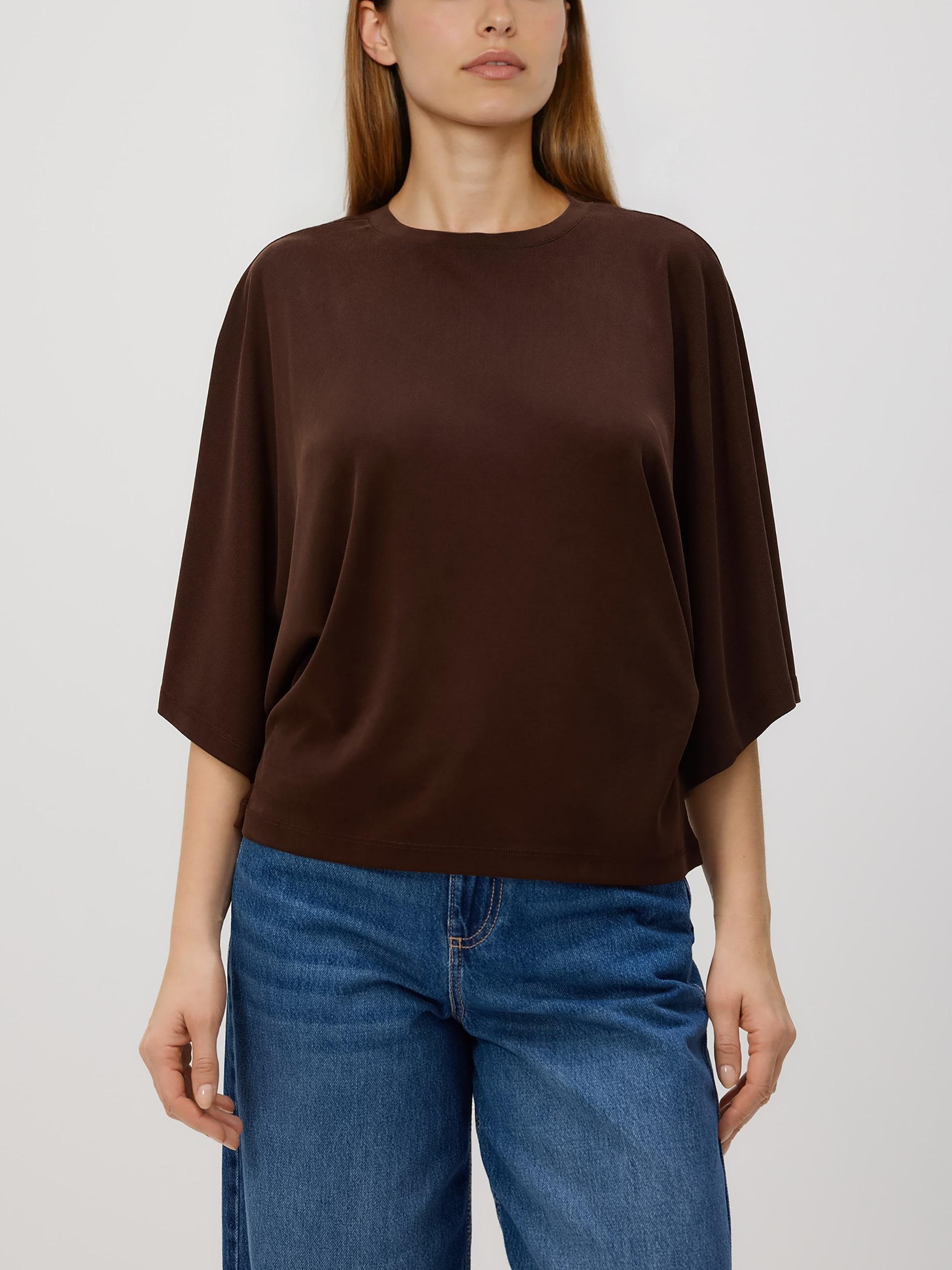 Brown Blouse, Brown, large image number 0
