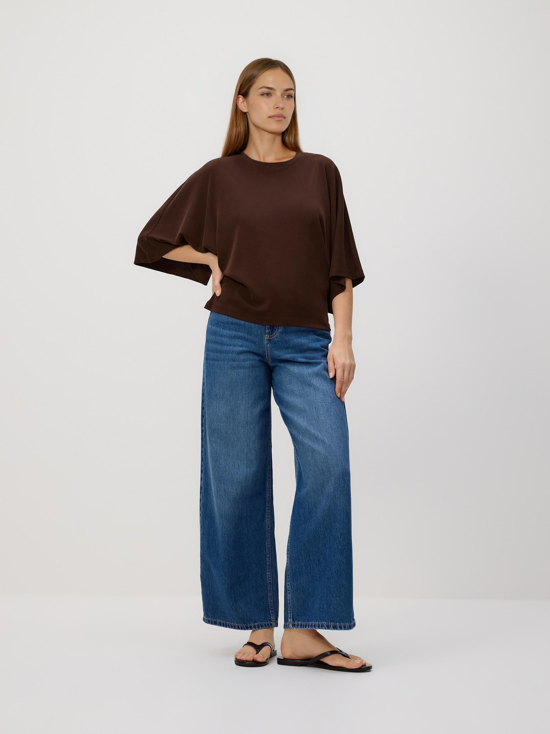 Brown Blouse, Brown, medium