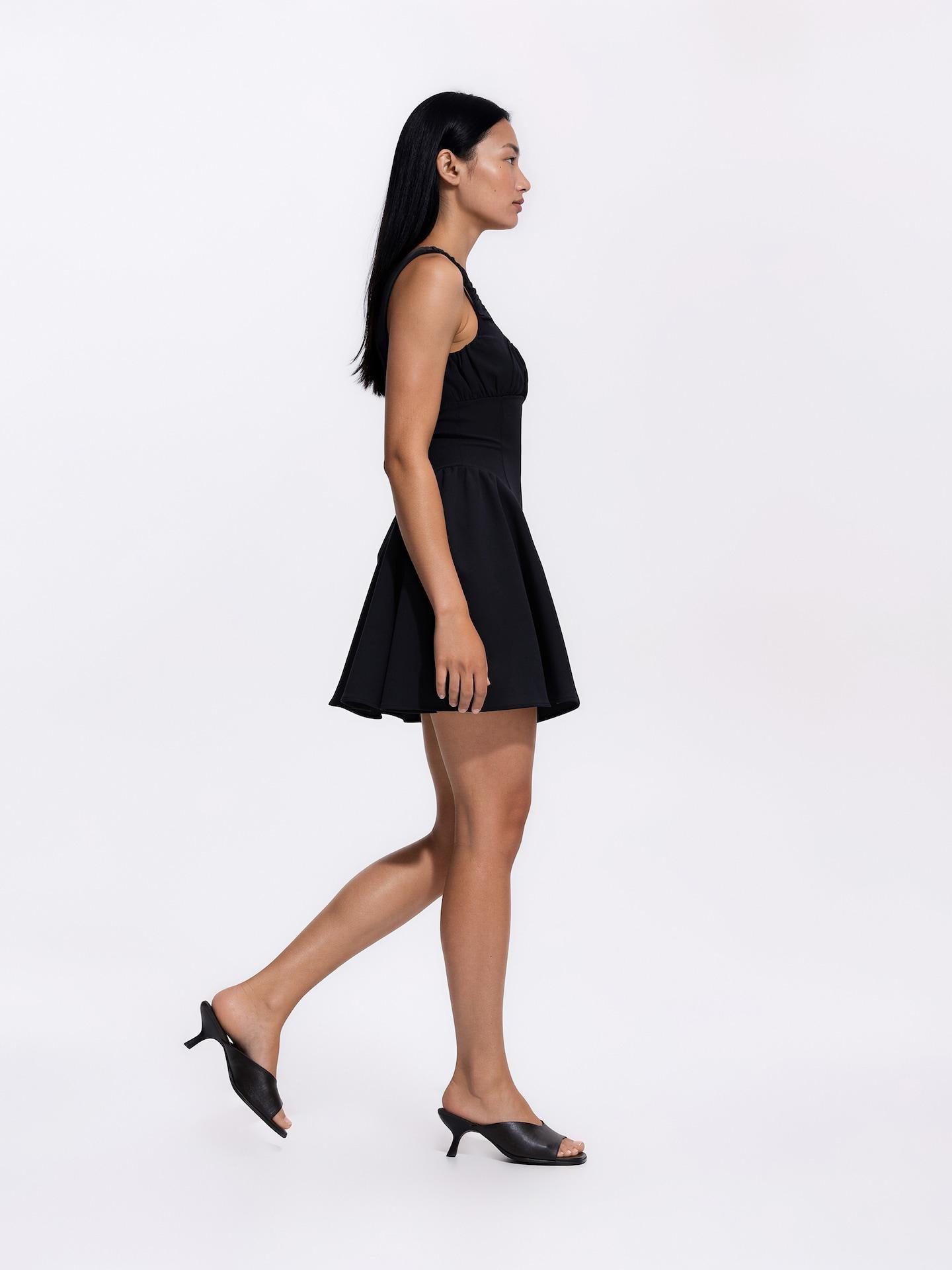 Black Mini Dress, Black, medium