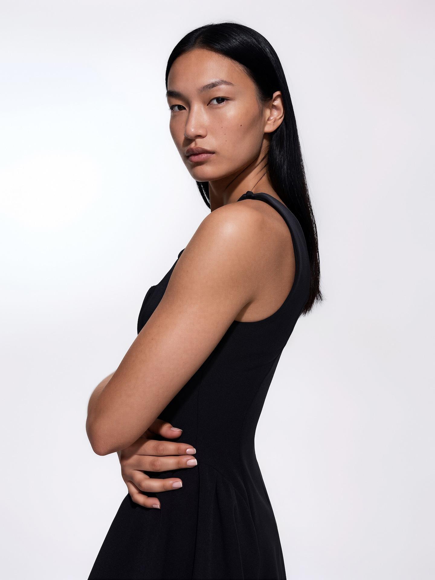 Black Mini Dress, Black, large image number 3