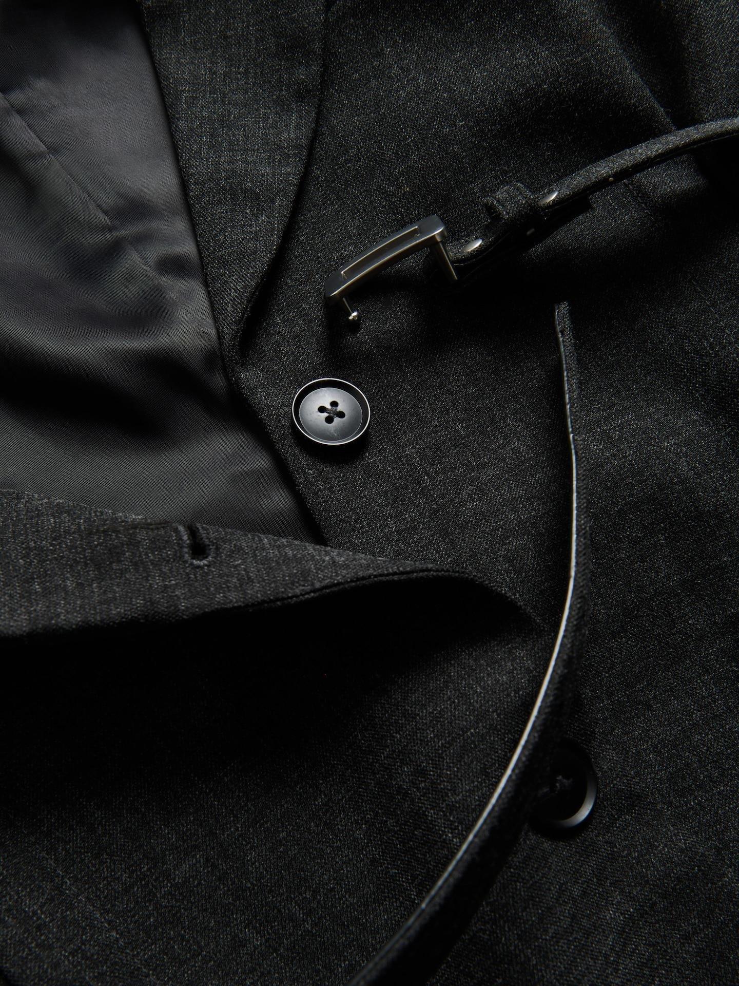 Grey Vest With Belt, Grey, large image number 4