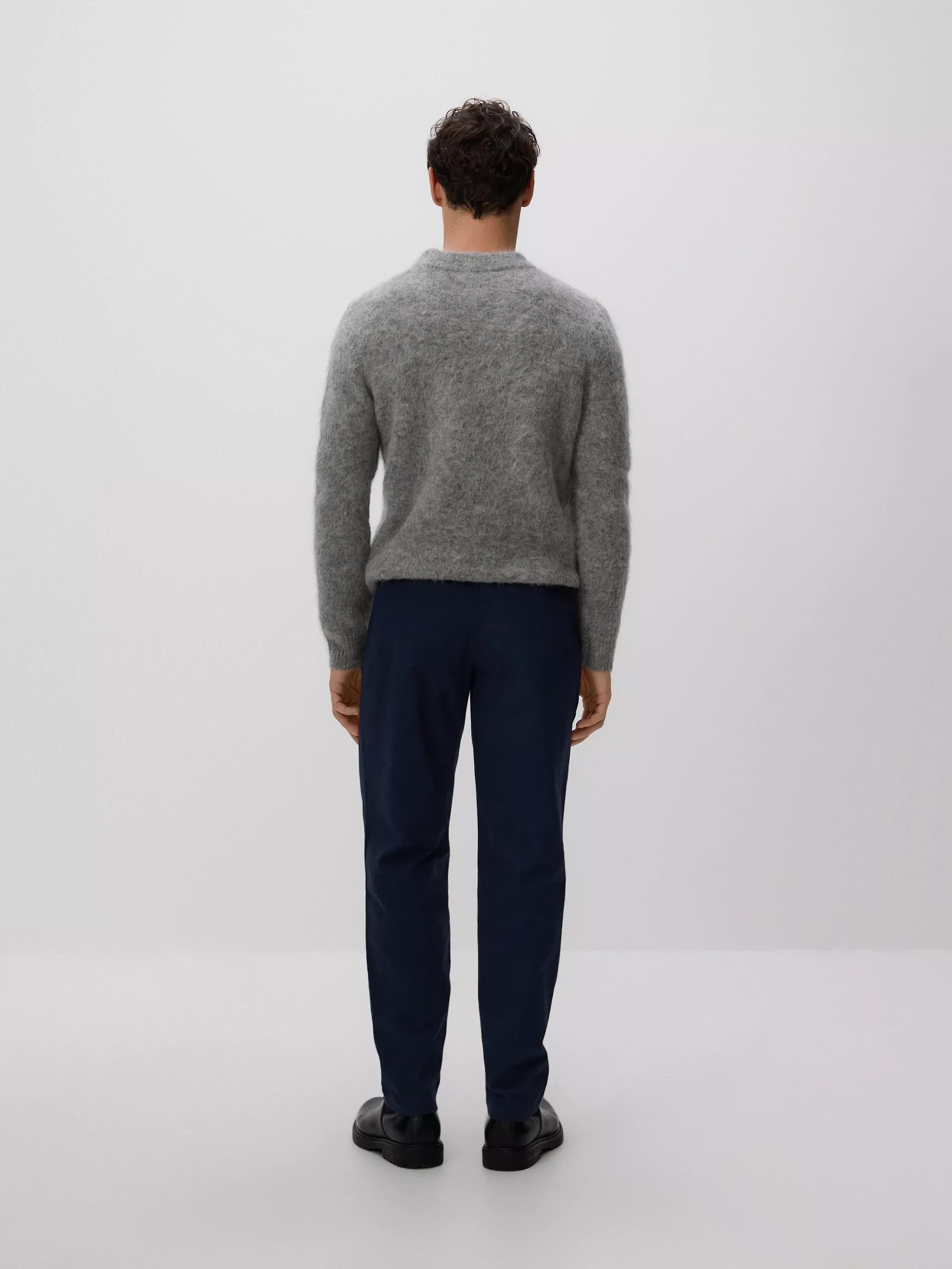 NAVY Slim chino trousers with adjustable waist, Navy, large image number 3