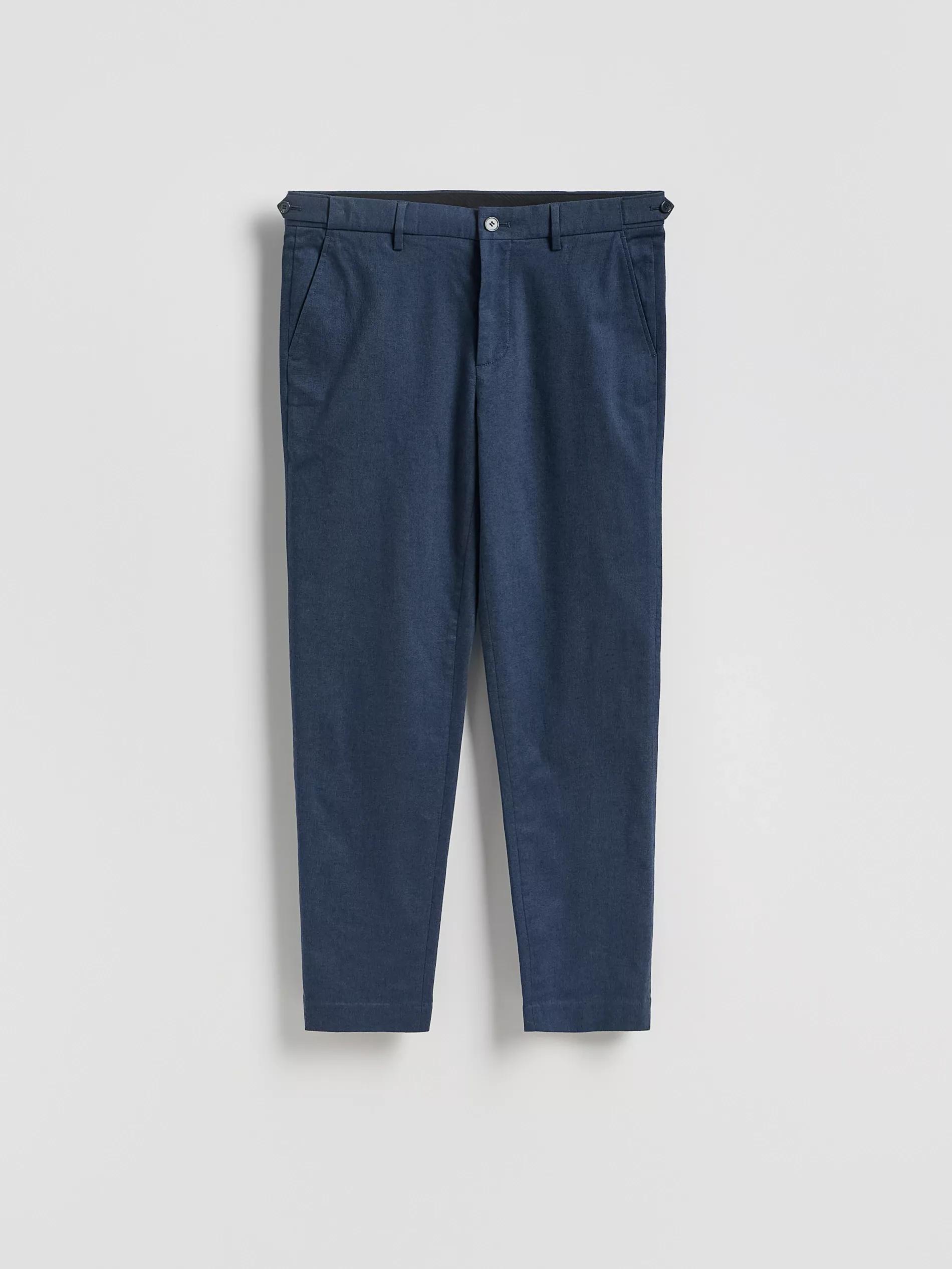 NAVY Slim chino trousers with adjustable waist, Navy, large image number 4